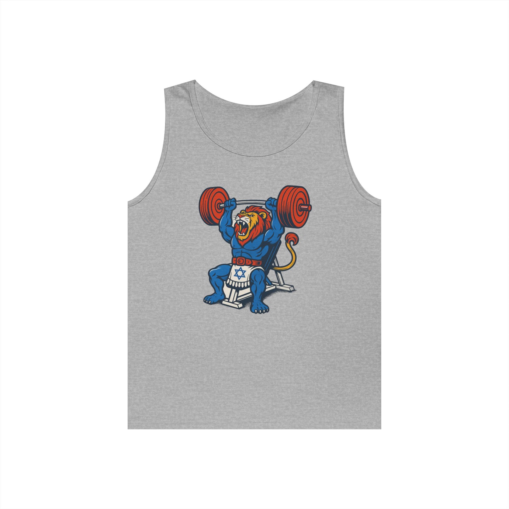 Swole Lion Tank Top Unisex Heavy Cotton Tank Top - American Zionist