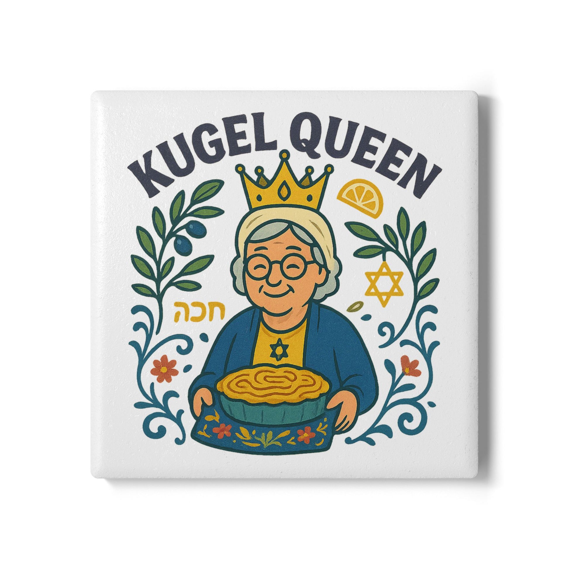 Kugel Queen Ceramic Coaster - American Zionist