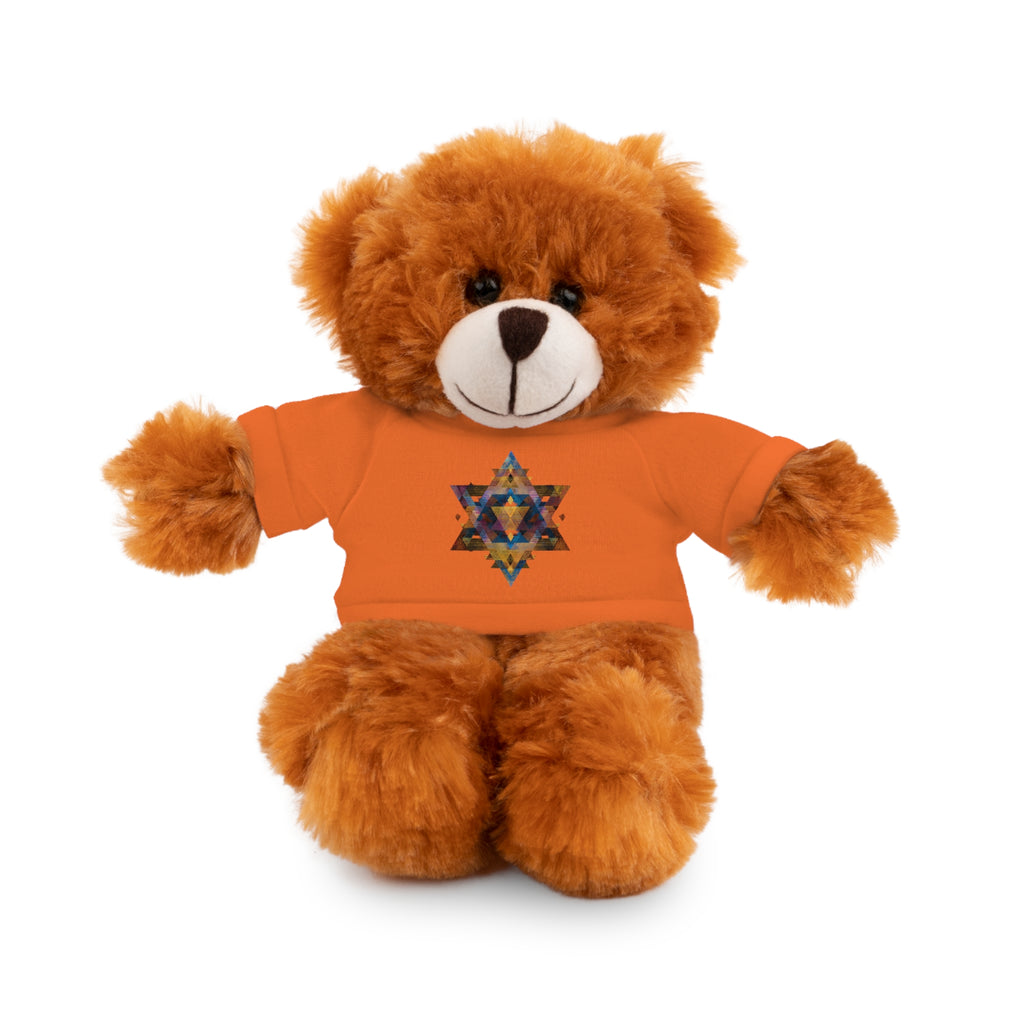 Star Of David Geometric Stuffed Animals with Tee - American Zionist