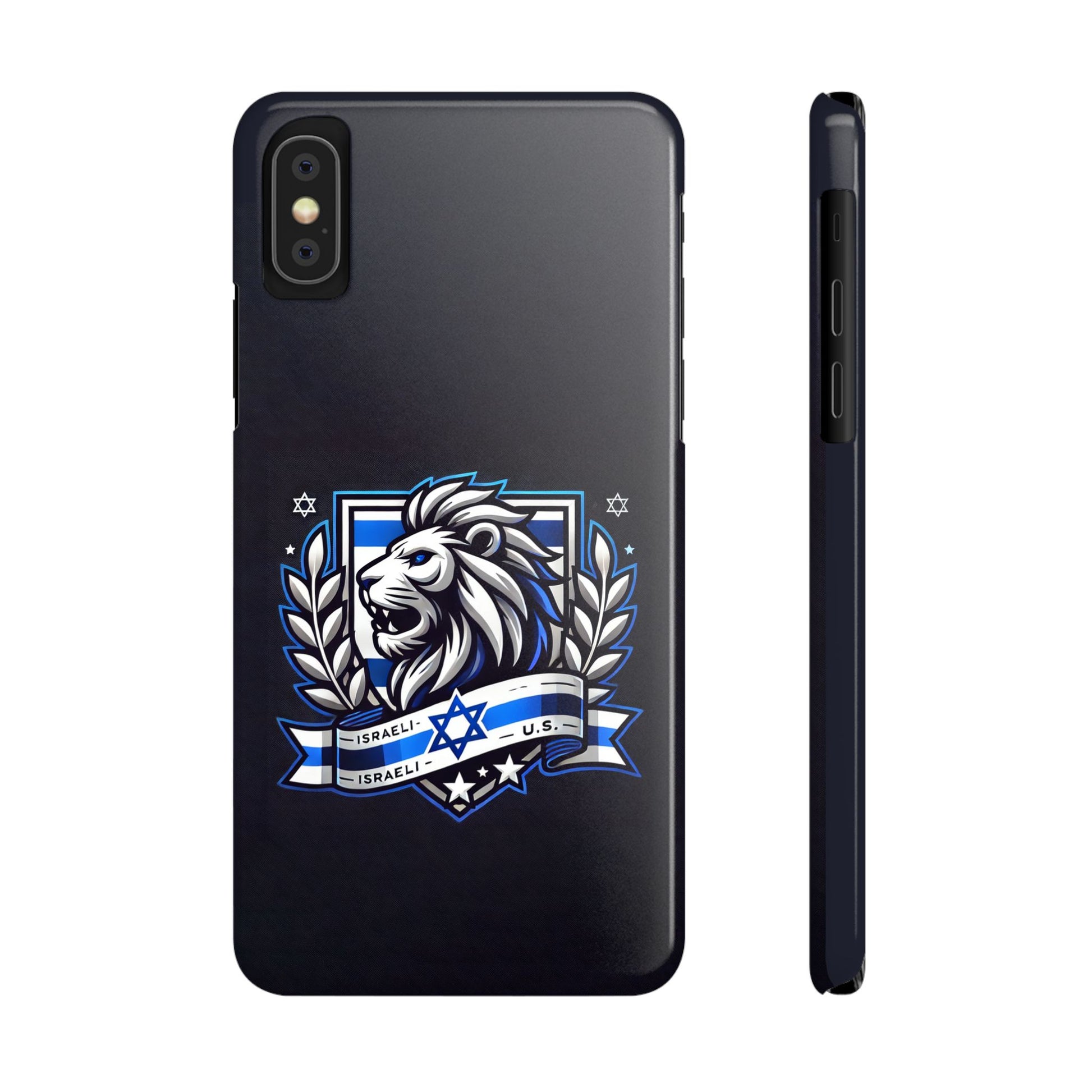 Lion of Judah Crest Slim Phone Cases - American Zionist