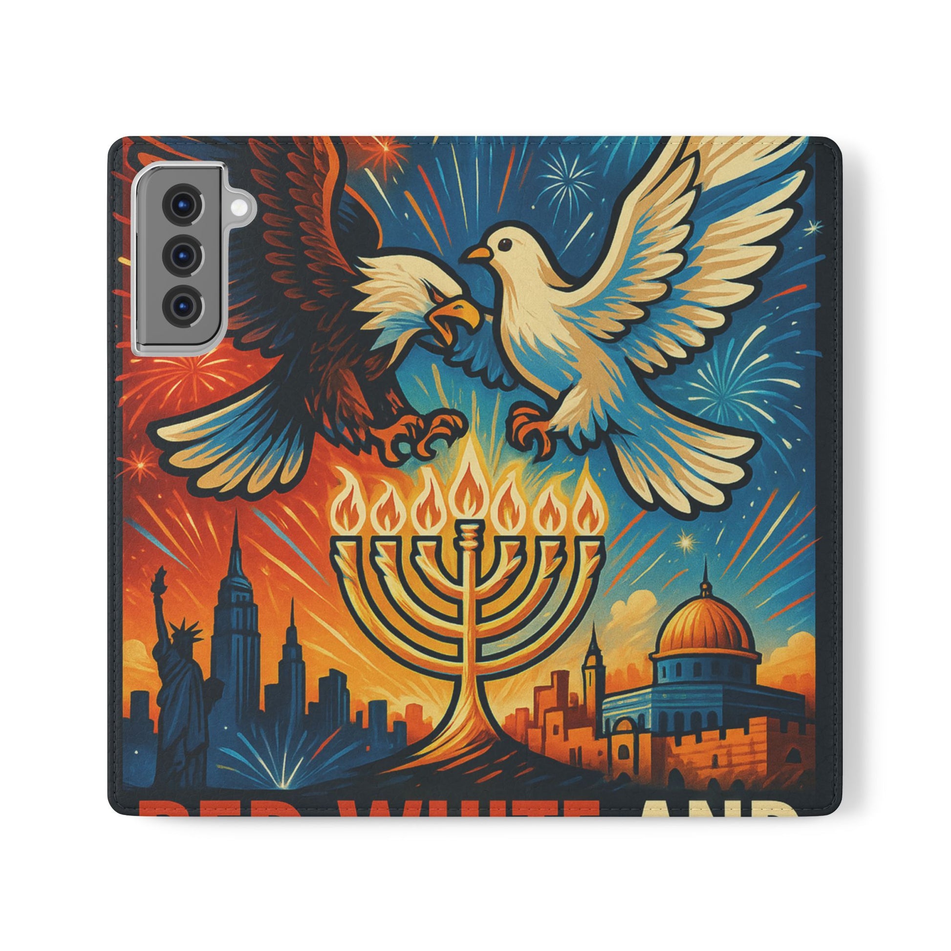 Red White and Blue Flip Cases - American Zionist