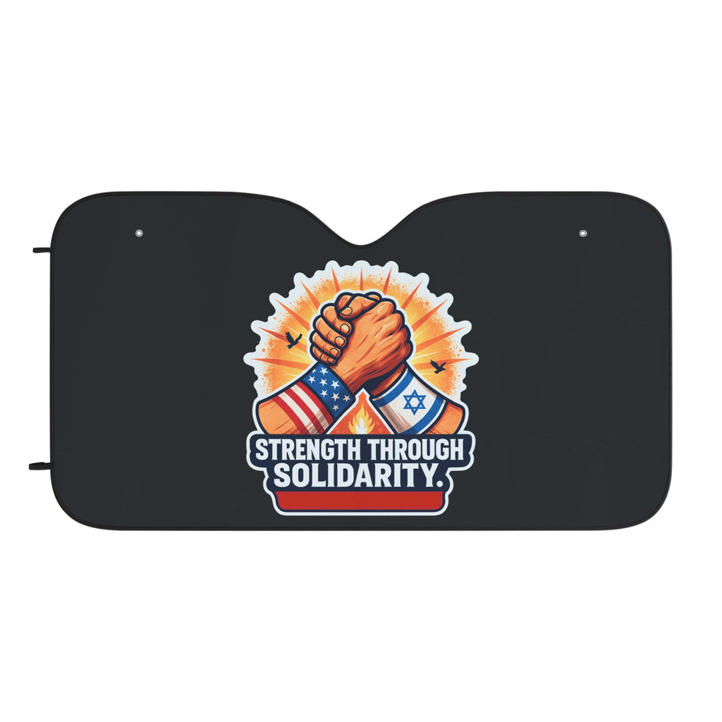 Strength Through Solidarity Car Sun Shades - American Zionist