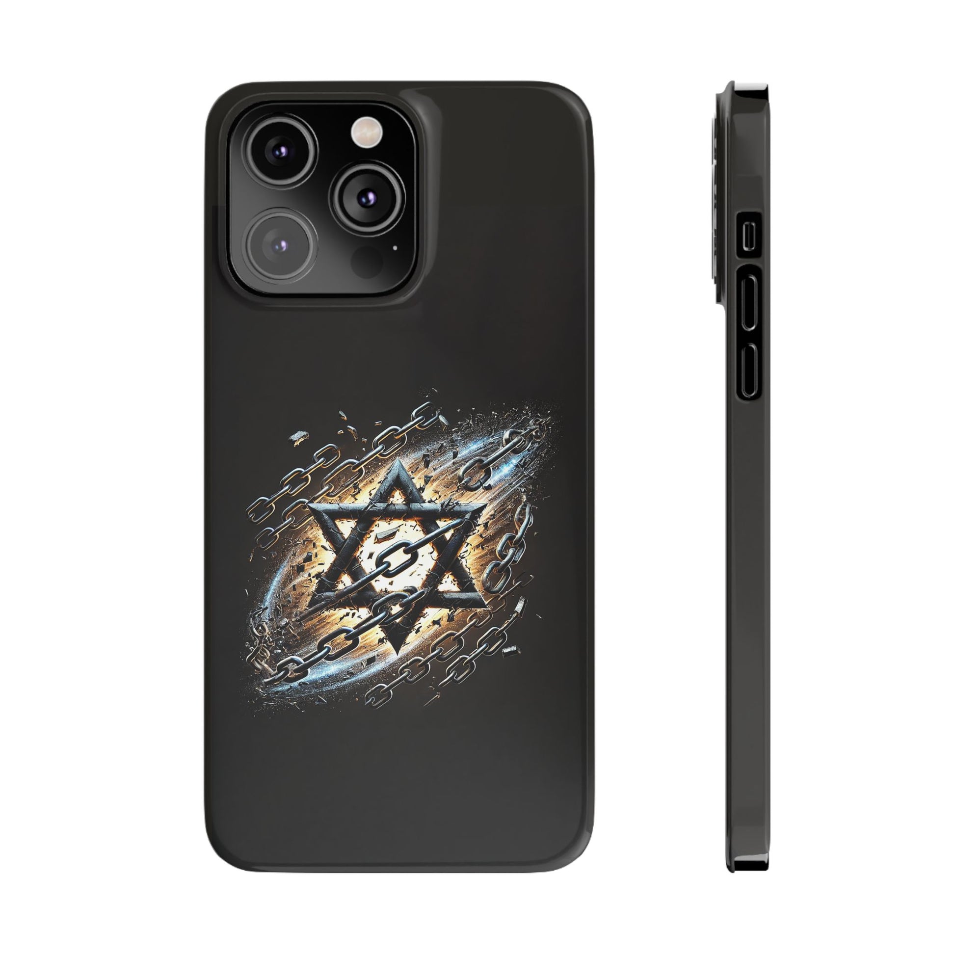 Galaxy Star of David Slim Phone Cases - American Zionist