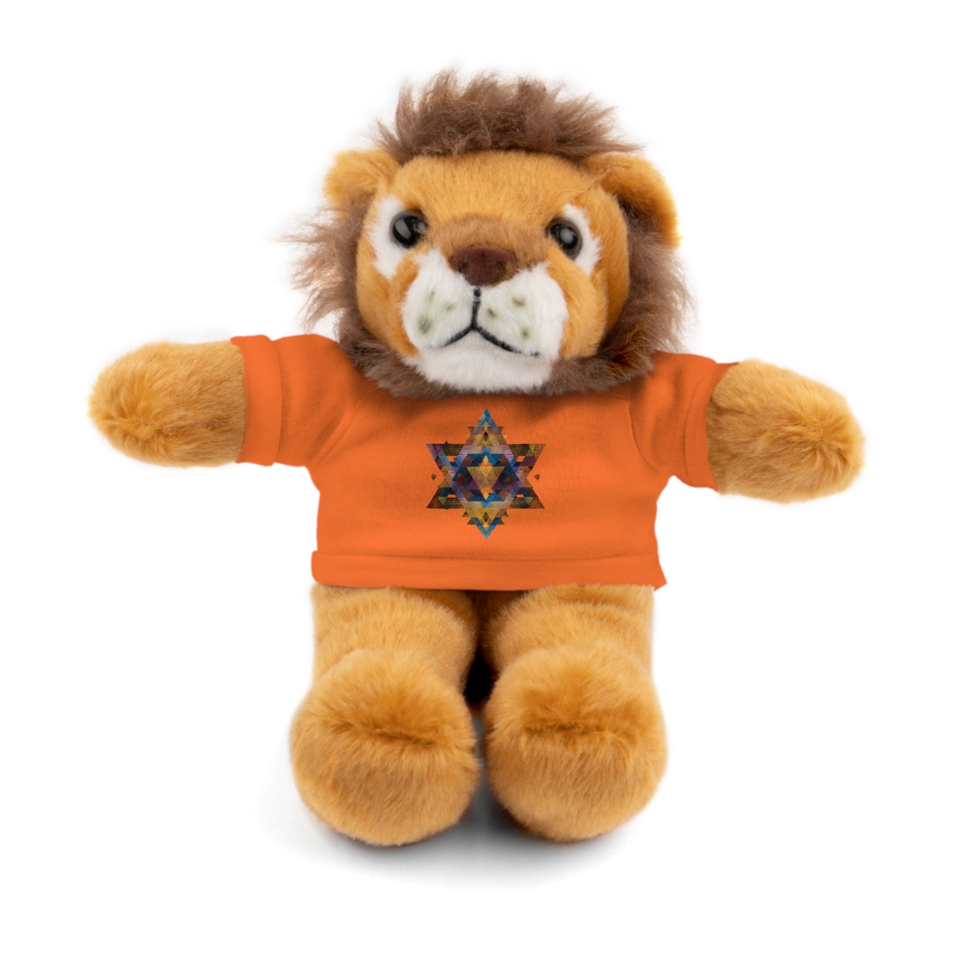 Star Of David Geometric Stuffed Animals with Tee - American Zionist
