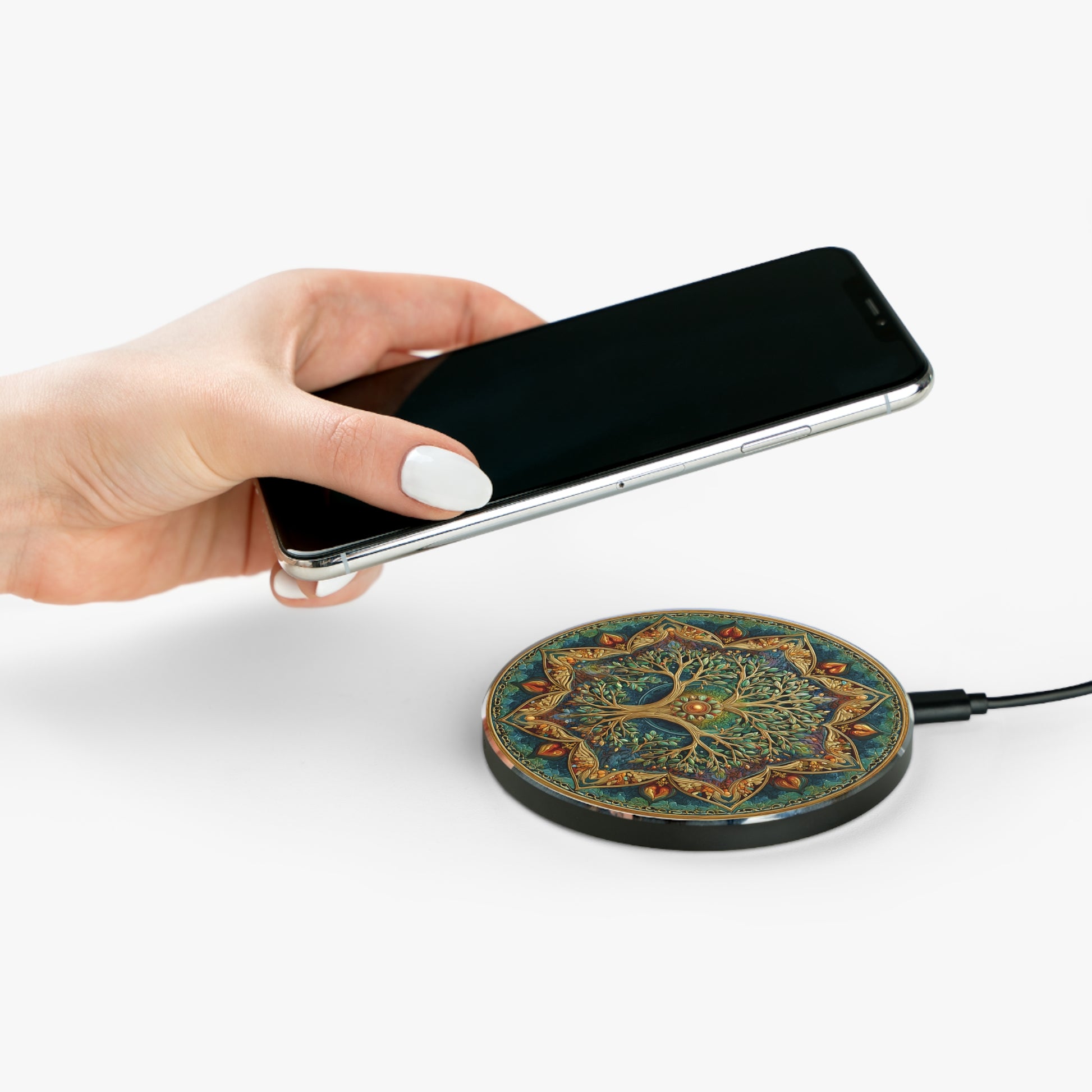 Sacred Roots Mandala Wireless Charger - American Zionist