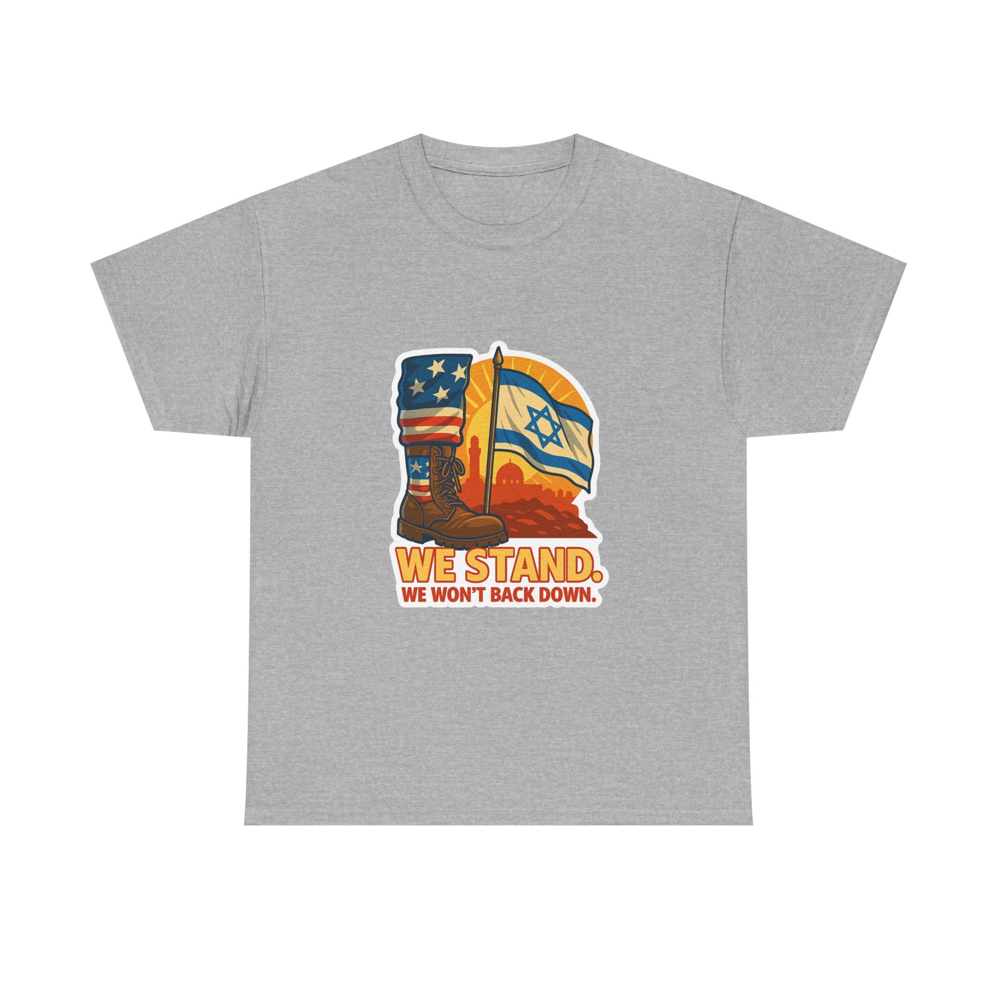 We Stand Unisex Heavy Cotton Tee - American Zionist