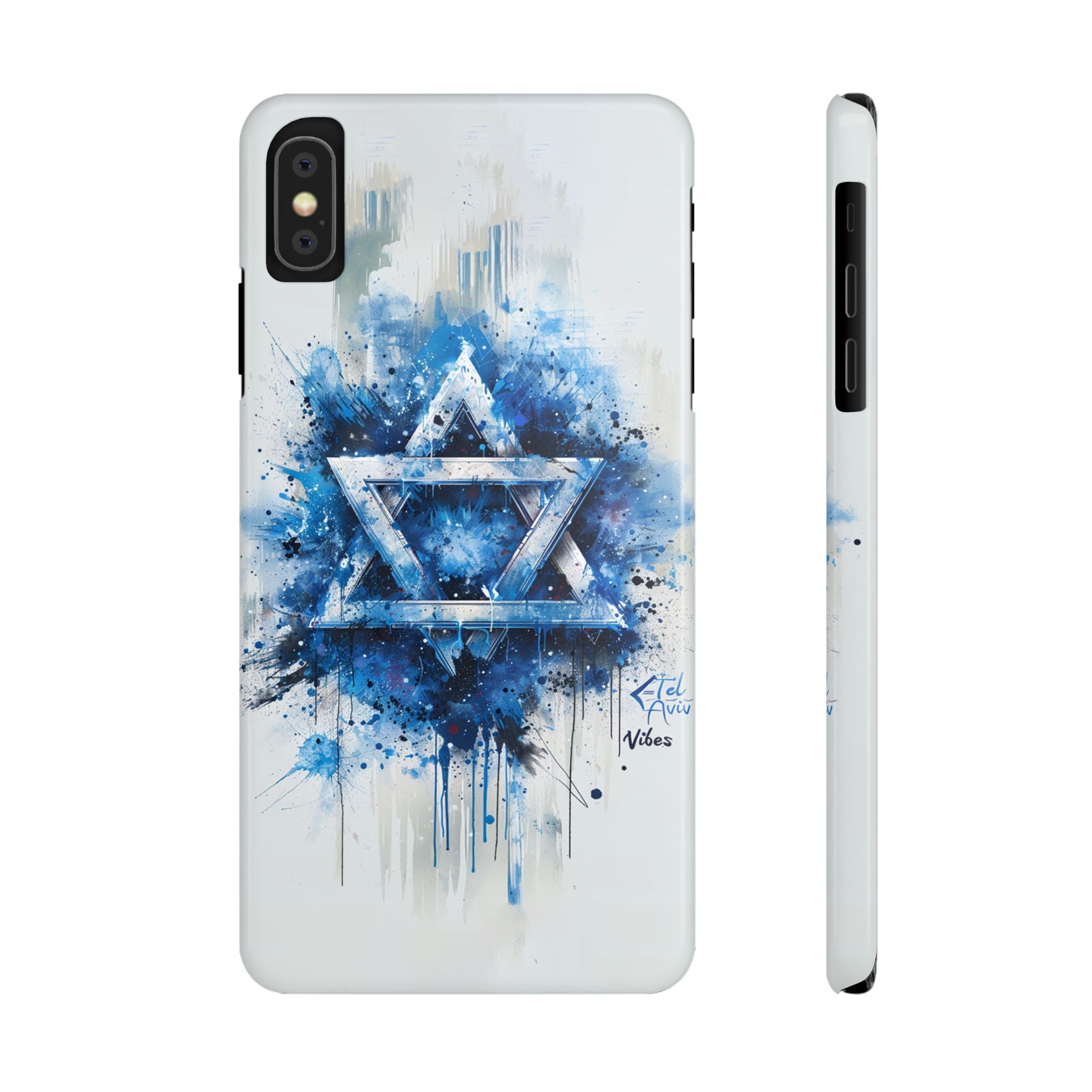Graffiti Star of David Slim Phone Cases - American Zionist