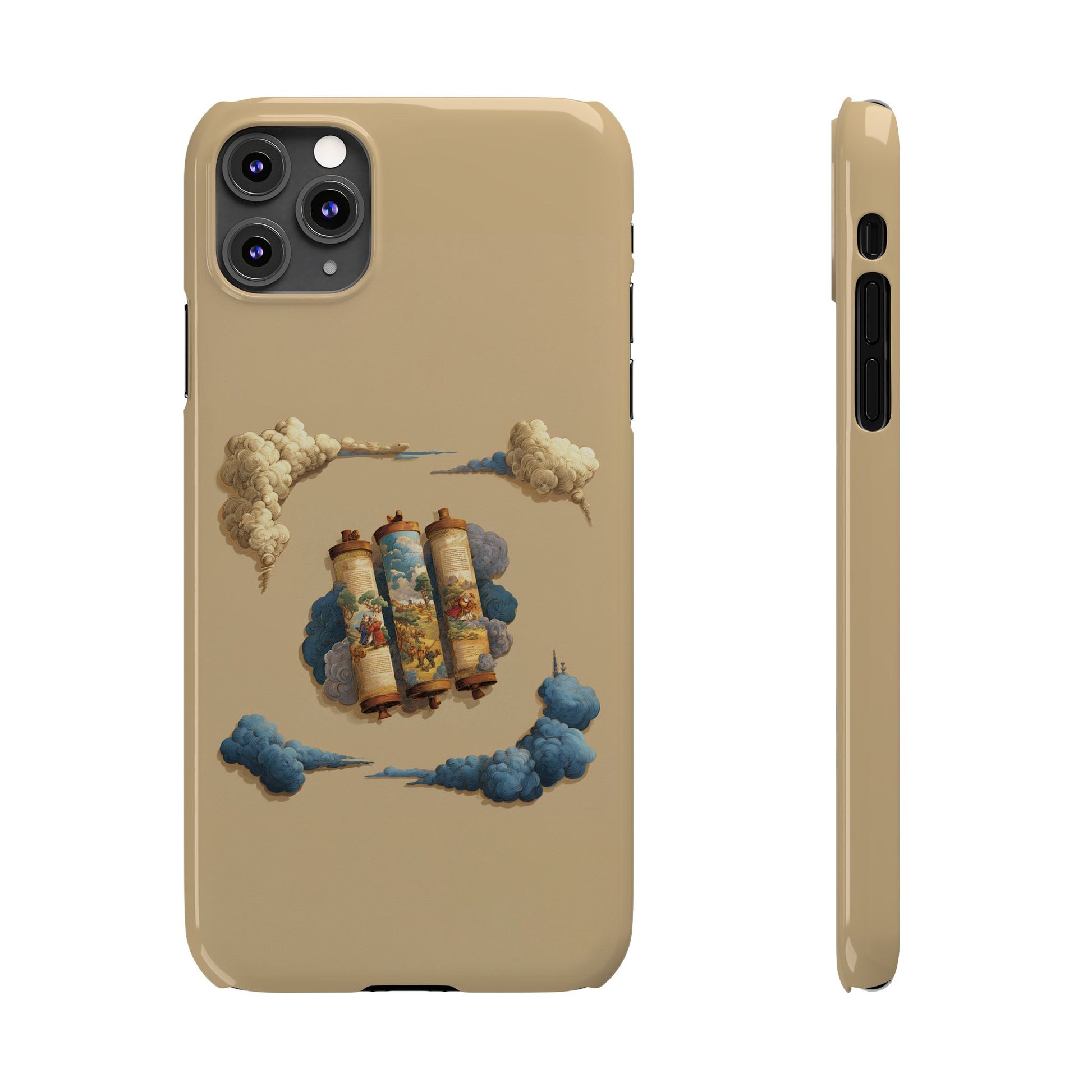 Cloudy Scroll of Moses Slim Phone Cases - American Zionist