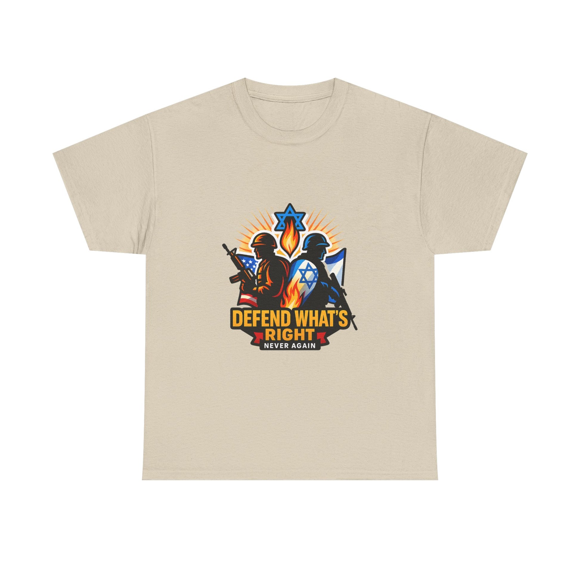 Defend Whats Right Unisex Heavy Cotton Tee - American Zionist