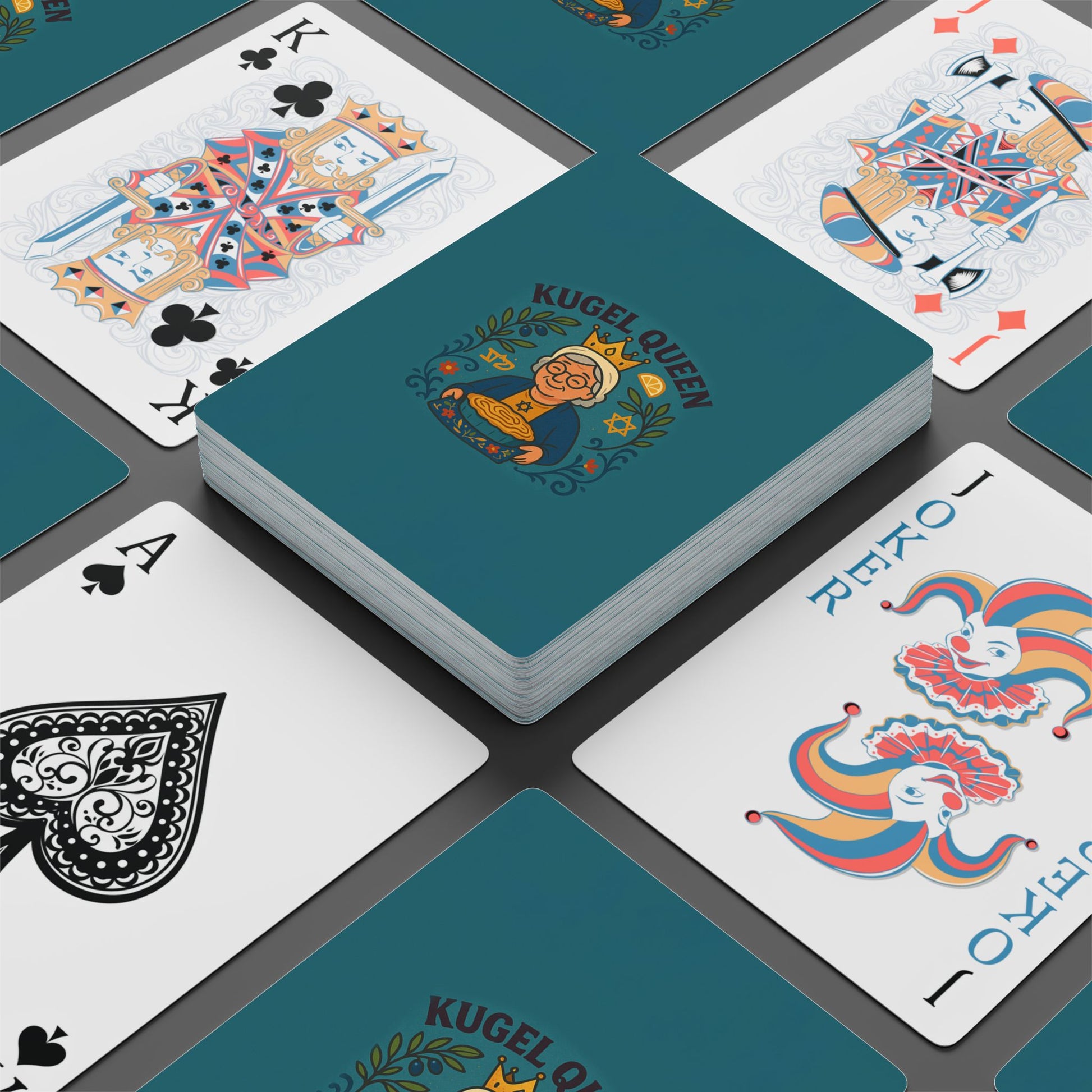 Kugel Queen Poker Playing Cards - American Zionist