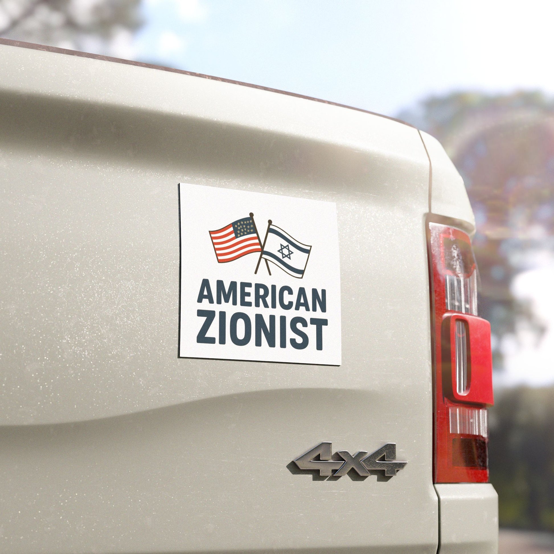 American Zionist: Two Flags Car Magnets - American Zionist