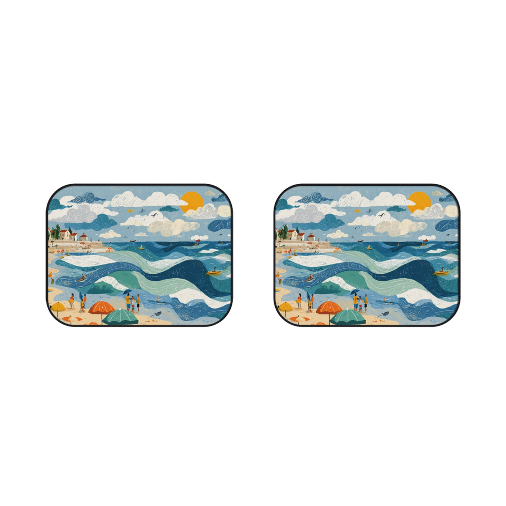Tel Aviv Beach Car Mats (2x Rear) - American Zionist