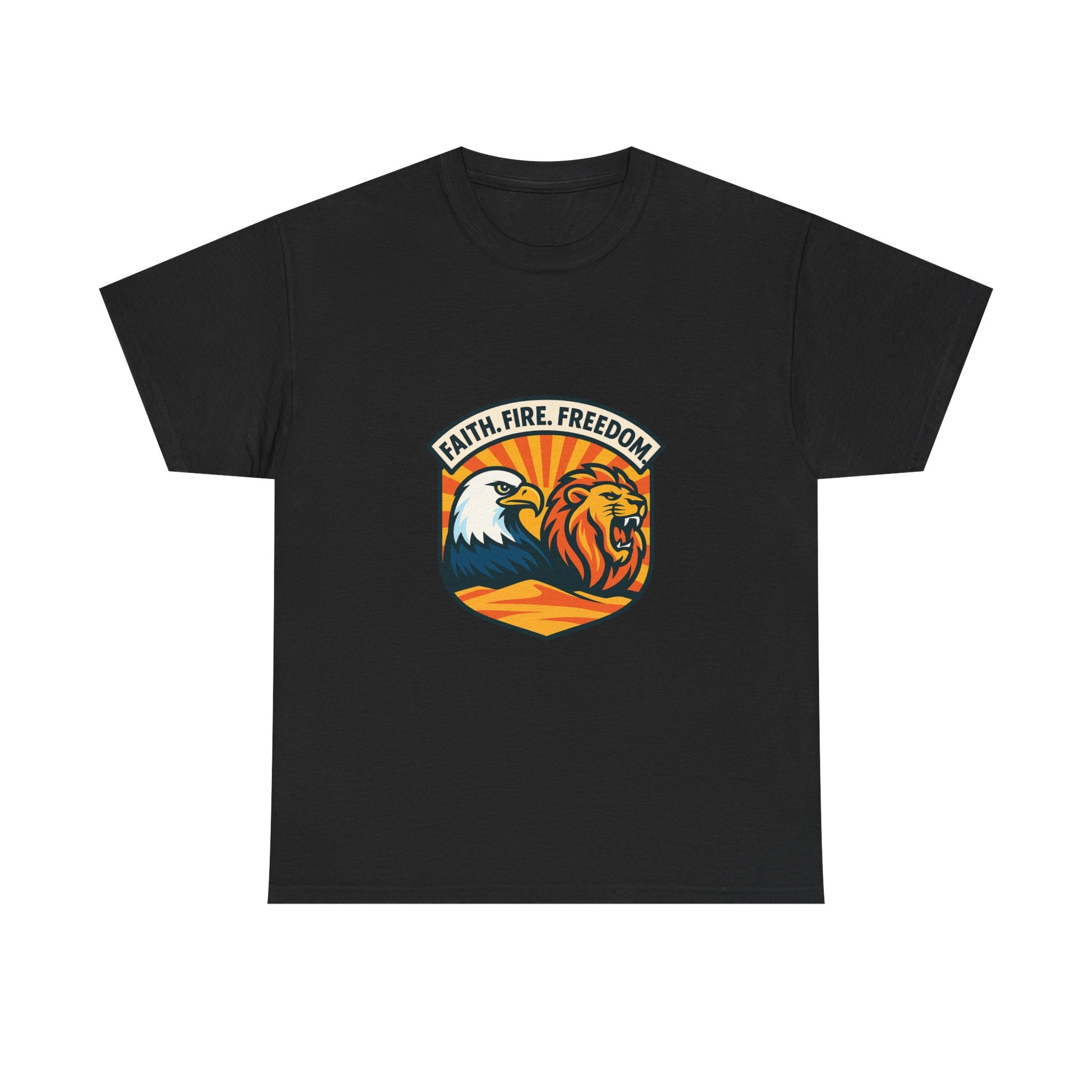 Lions Eagles Rise Unisex Heavy Cotton Tee - American Zionist