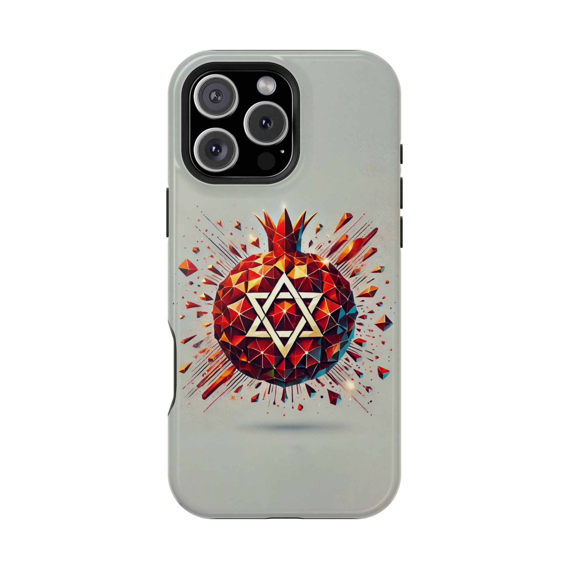 Pomegranate Star of David Magnetic Tough Cases - American Zionist