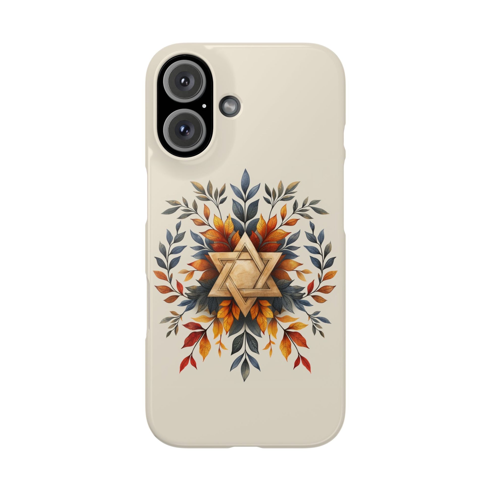 Star of David Wreath Slim Phone Cases - American Zionist