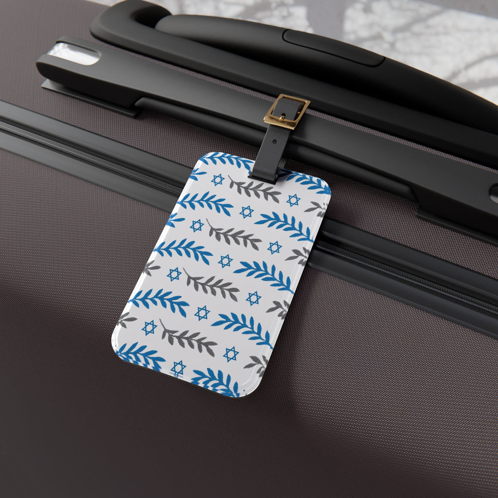 Olive and Shield Luggage Tag - American Zionist