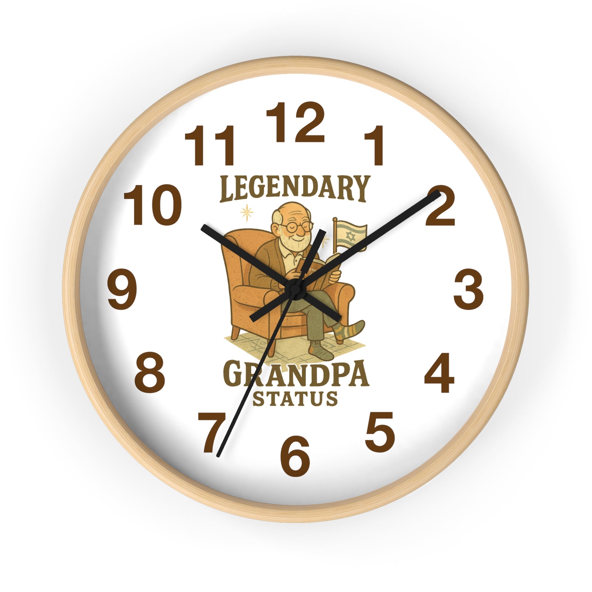 Legendary Grandpa Wall Clock - American Zionist