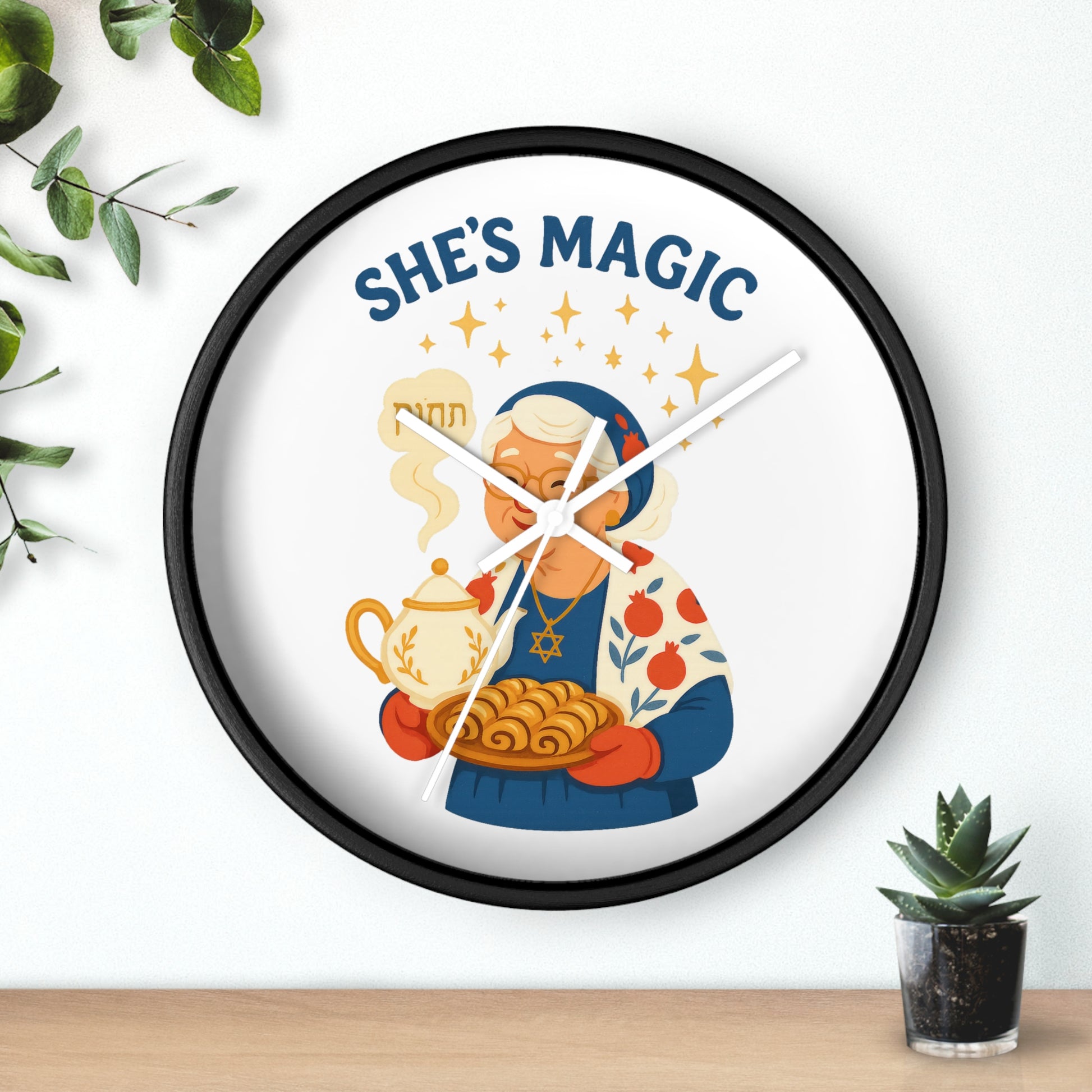 Grandma Magic Wall Clock - American Zionist