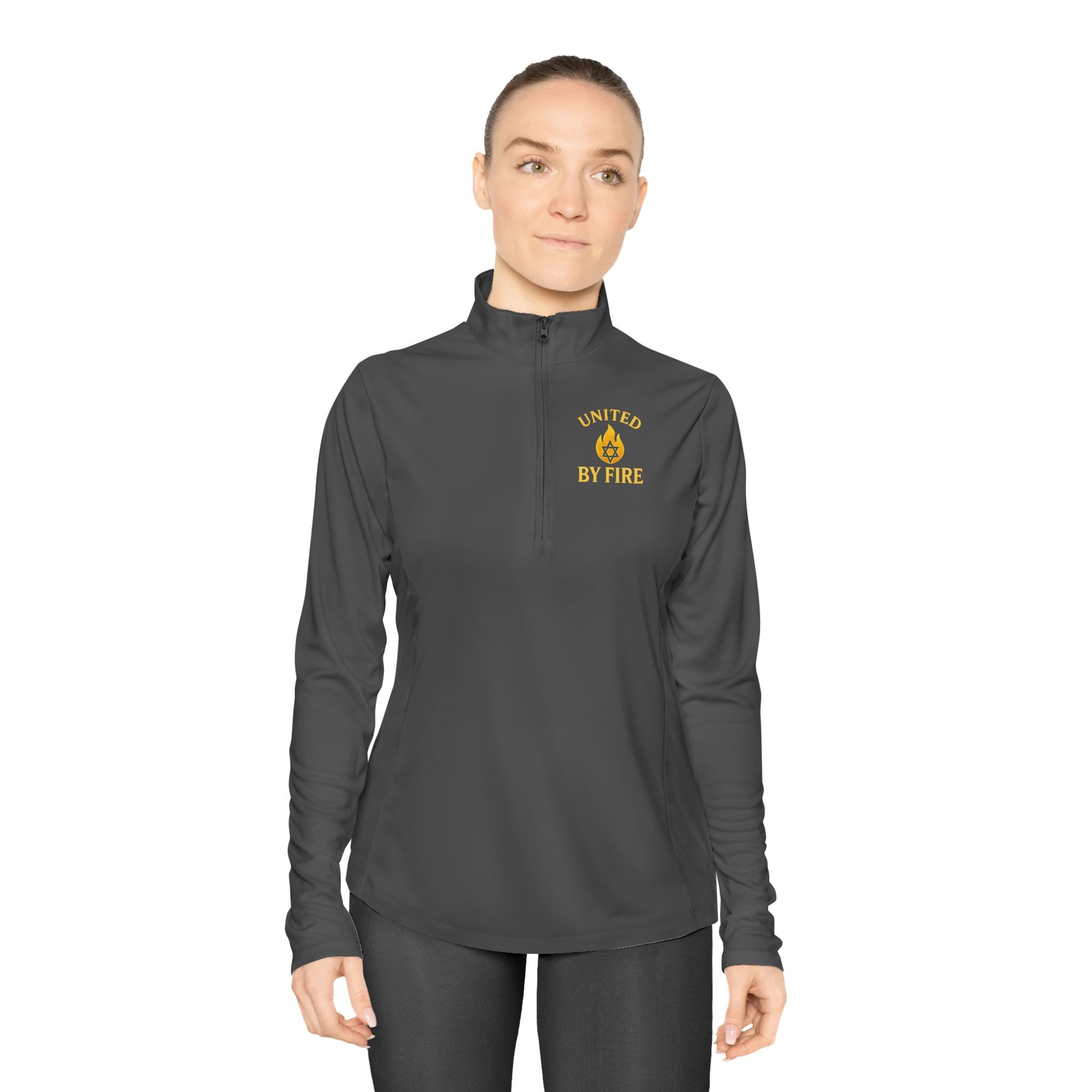 United by Fire Ladies Quarter - Zip Pullover - American Zionist