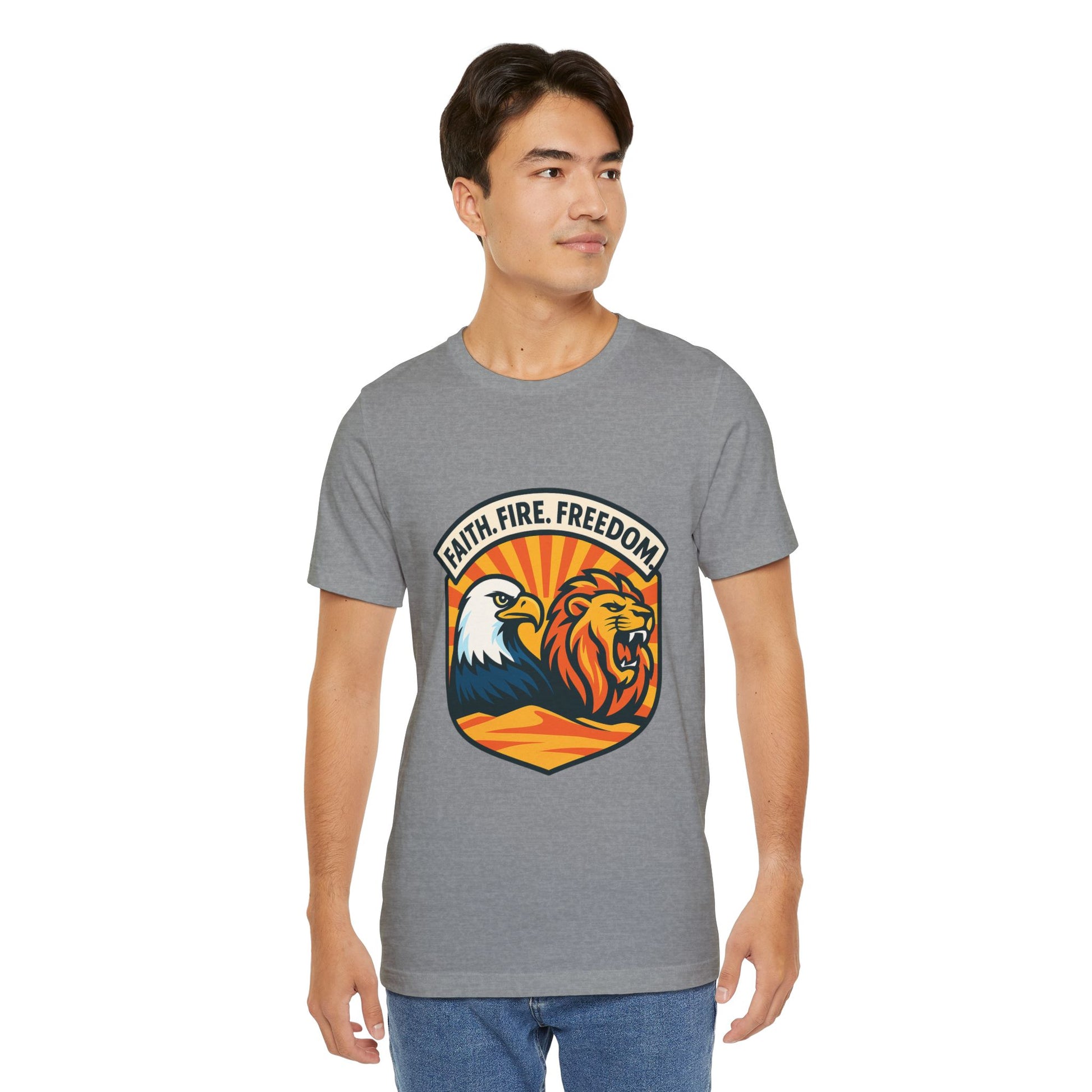Lions Eagles Rise Unisex Jersey T-Shirt - American Zionist
