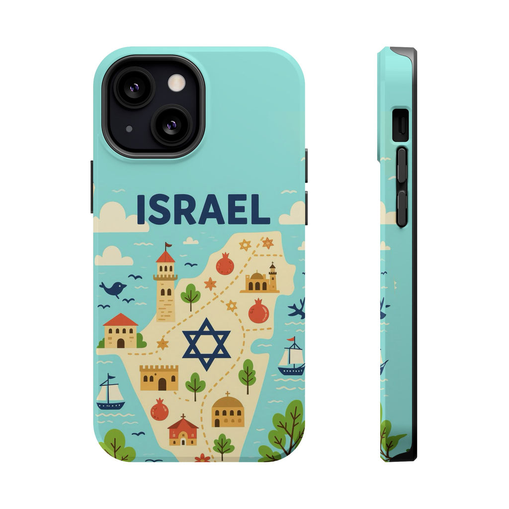 Map of Israel Magnetic Tough Cases - American Zionist
