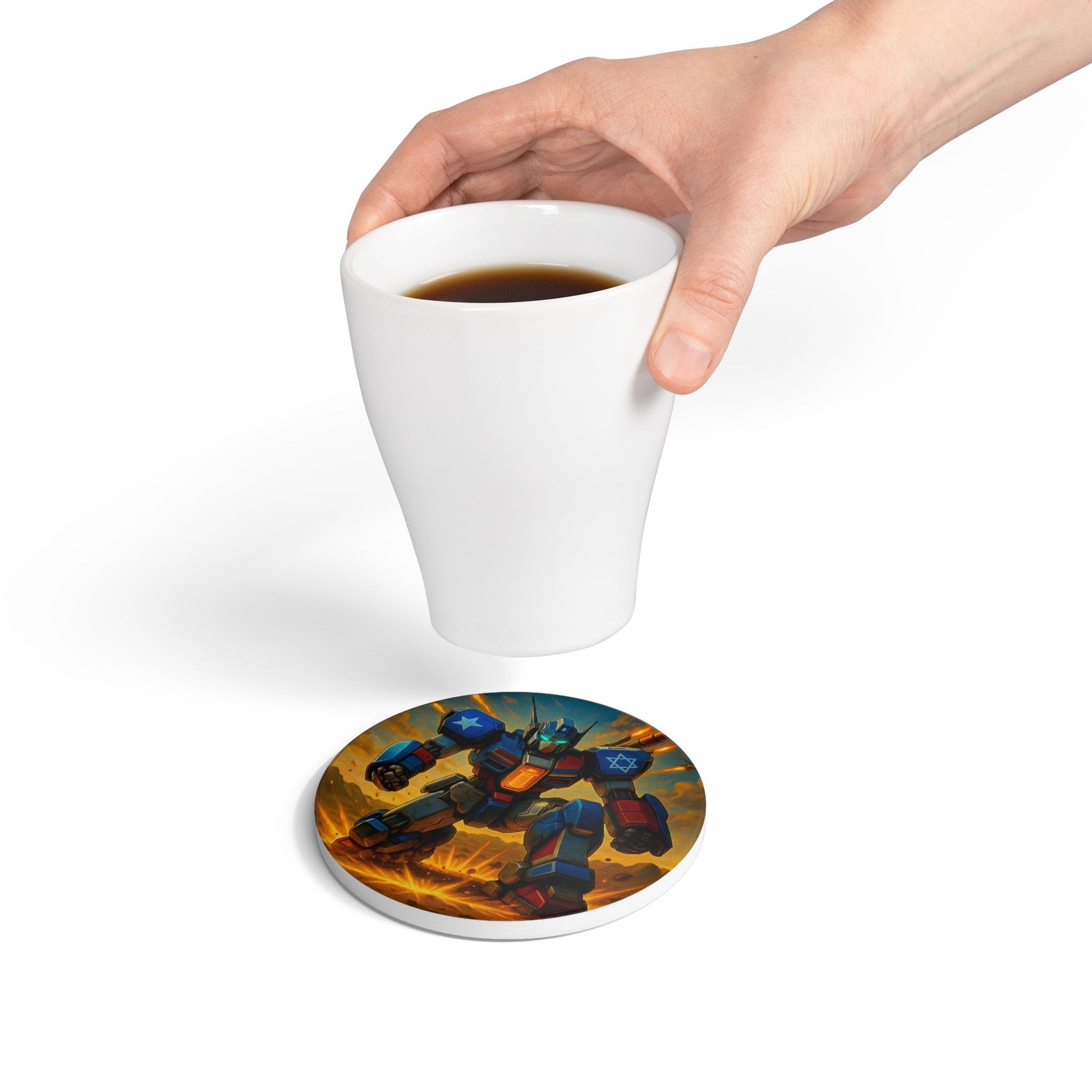 Zion Prime Ceramic Coaster - American Zionist