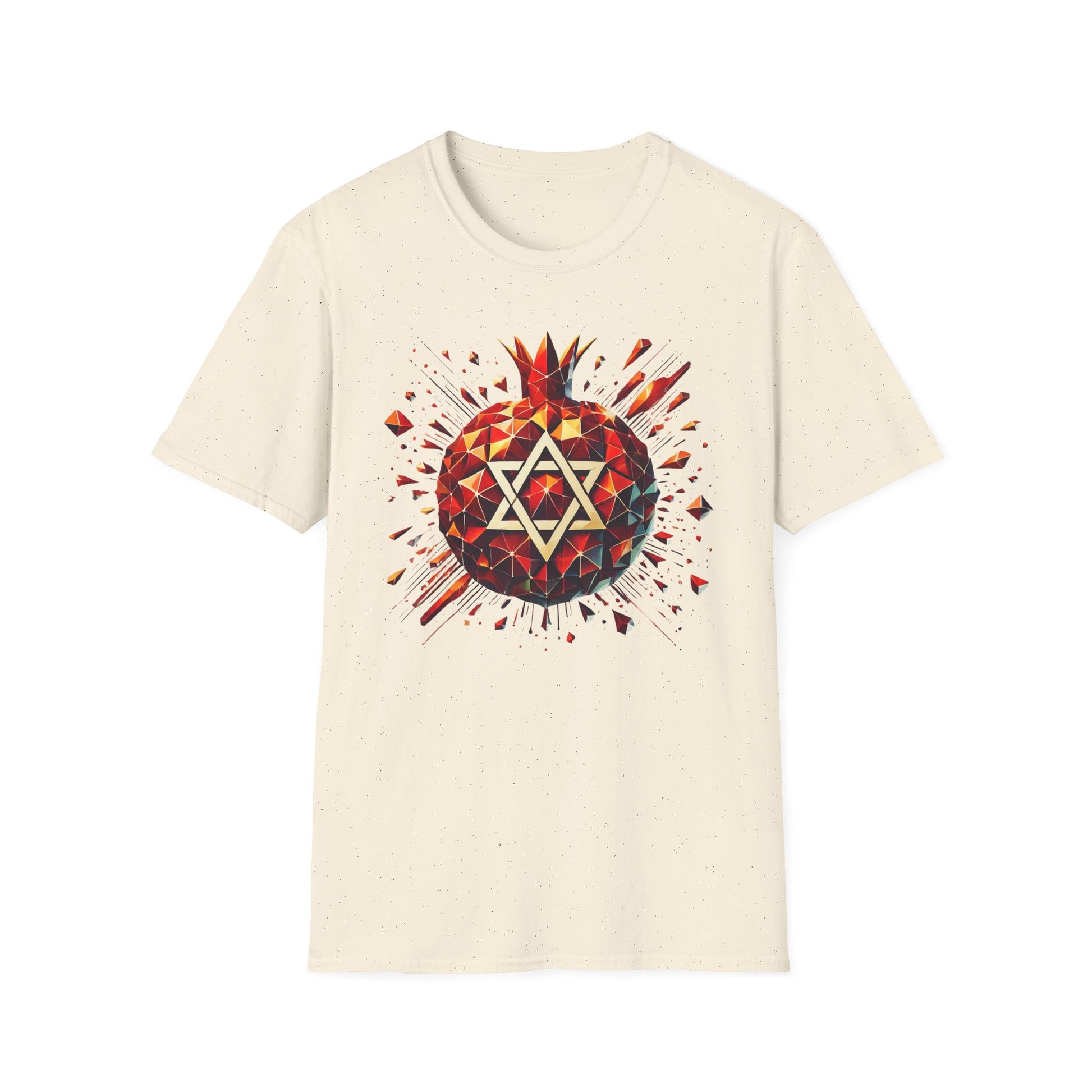 Pomegranate Star of David Unisex Softstyle T-Shirt - American Zionist