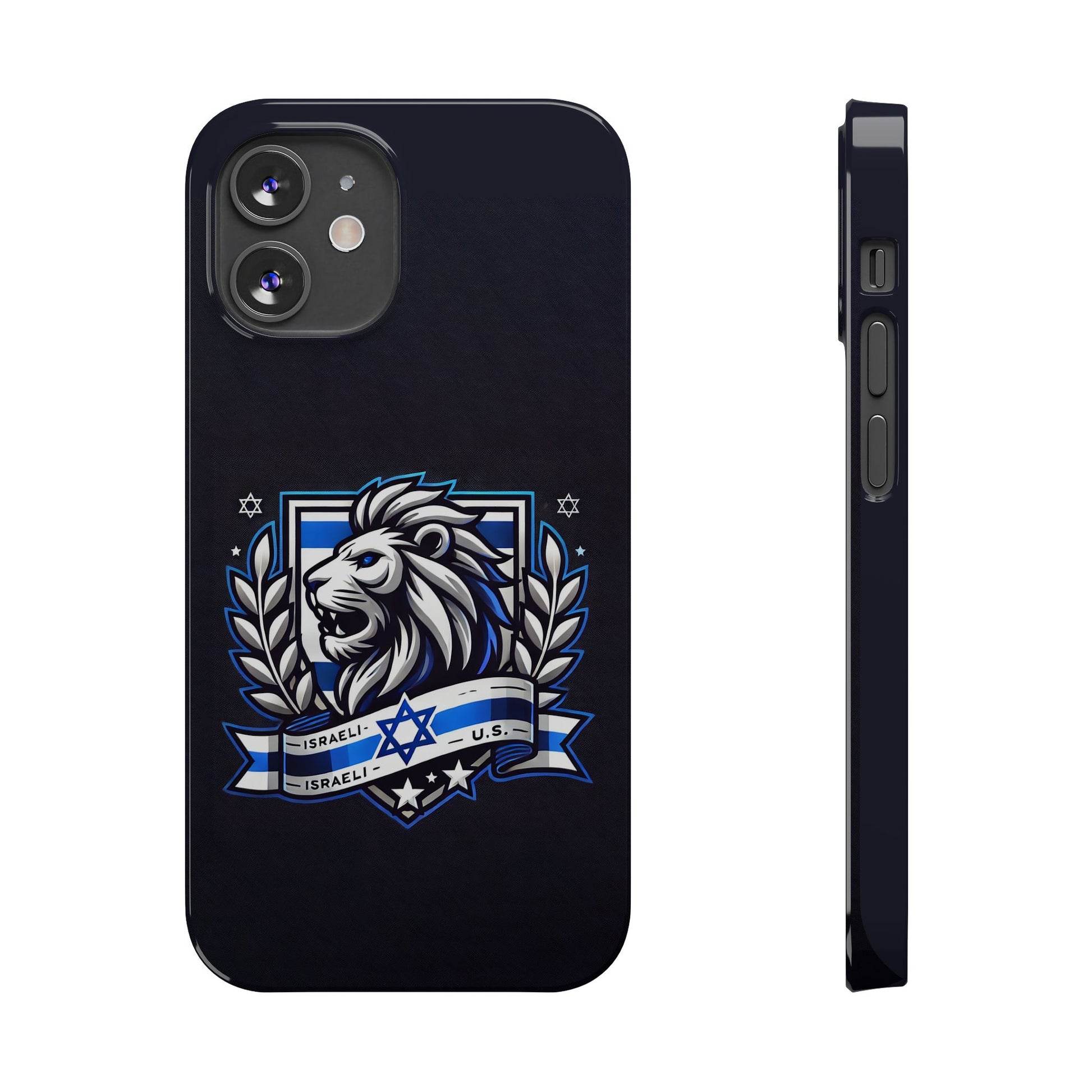 Lion of Judah Crest Slim Phone Cases - American Zionist