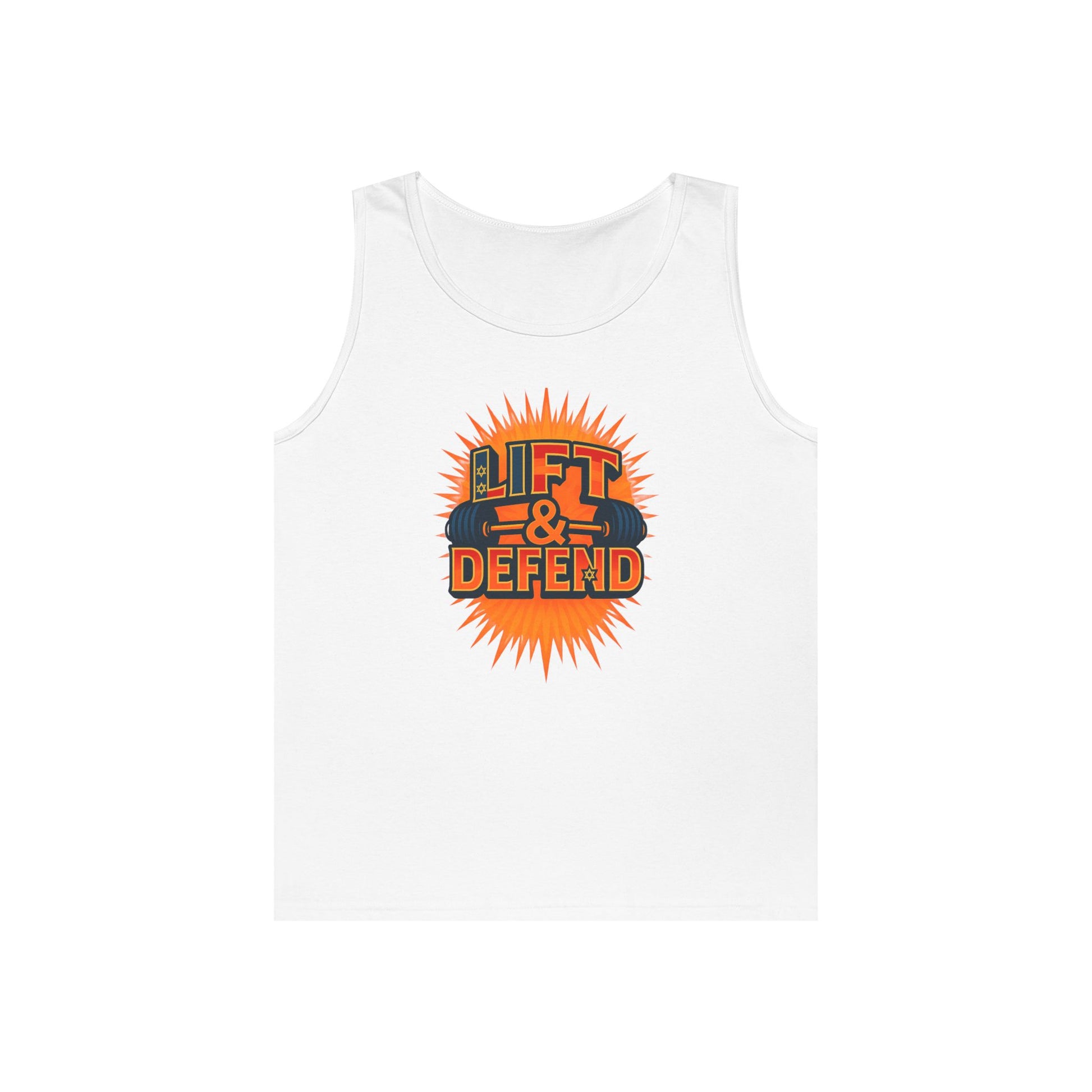 Lift Defend Unisex Heavy Cotton Tank Top - American Zionist