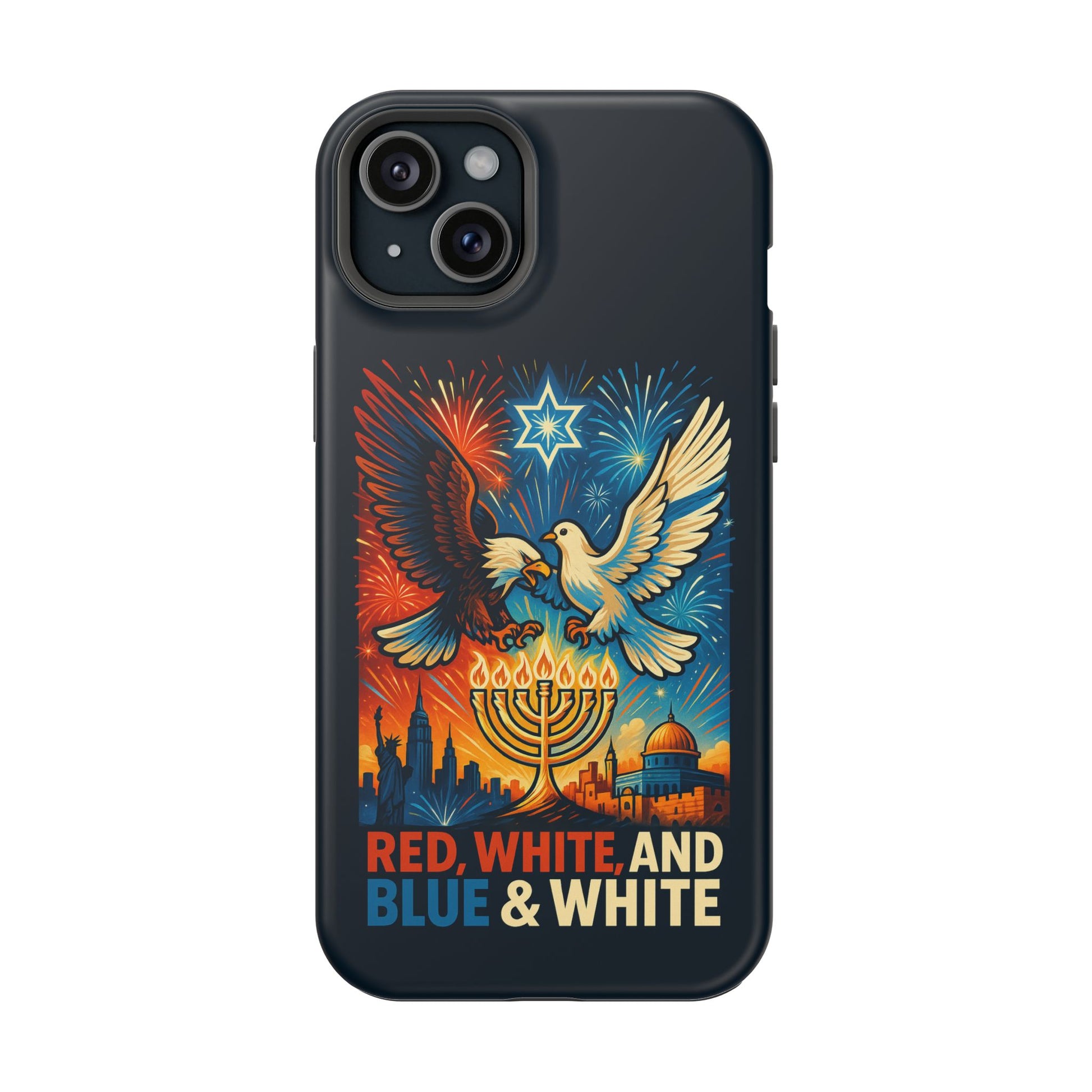 Red White And Blue Magnetic Tough Cases - American Zionist