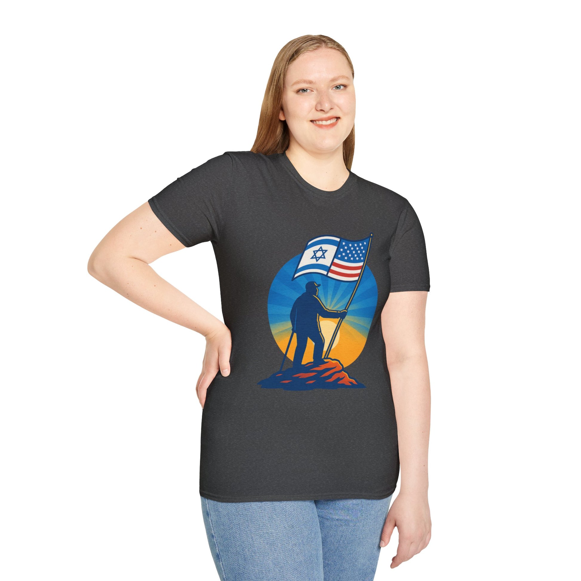 Grandpa Stands Tall Softstyle T-Shirt - American Zionist