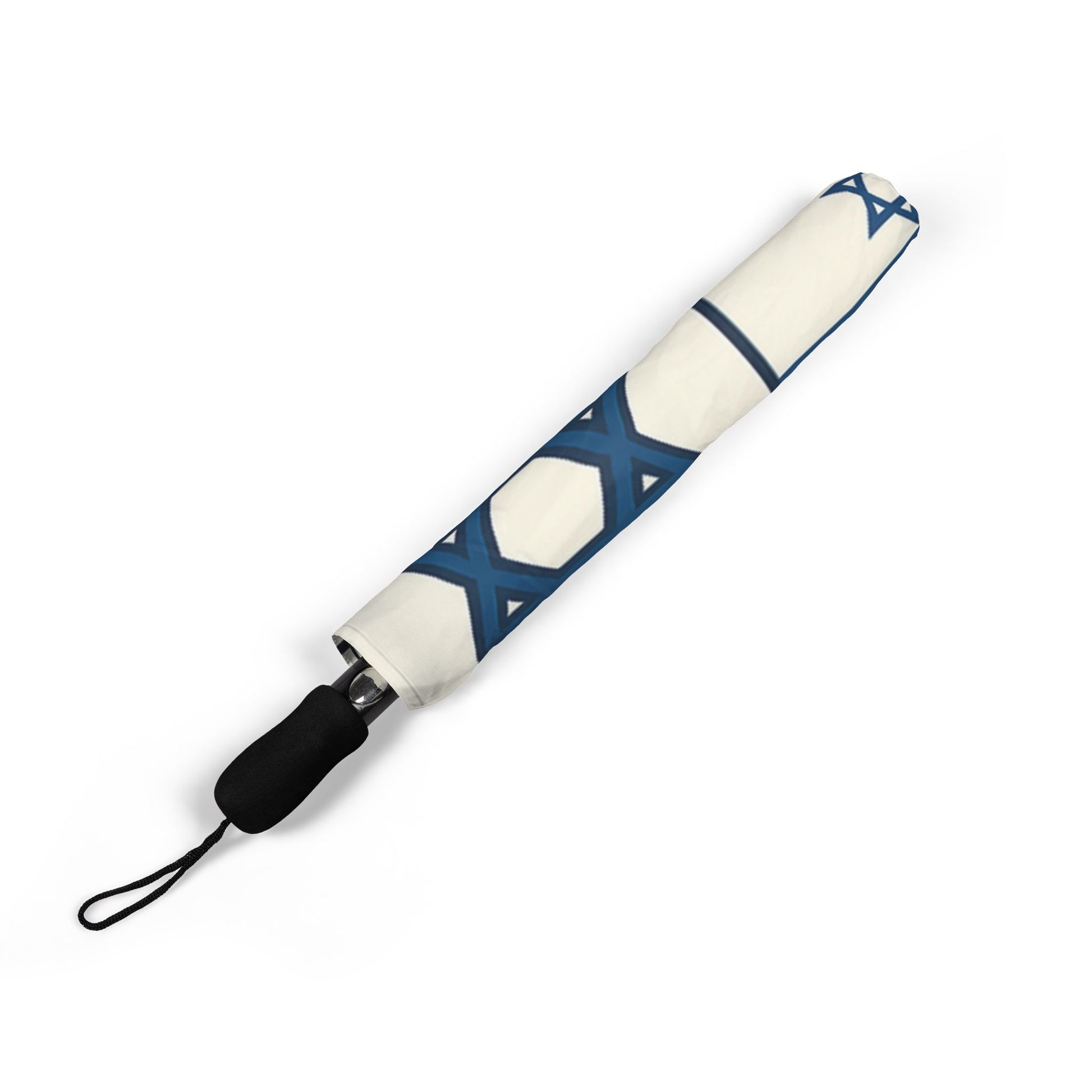 Symbols of Shared Freedom Semi - Automatic Foldable Umbrella - American Zionist