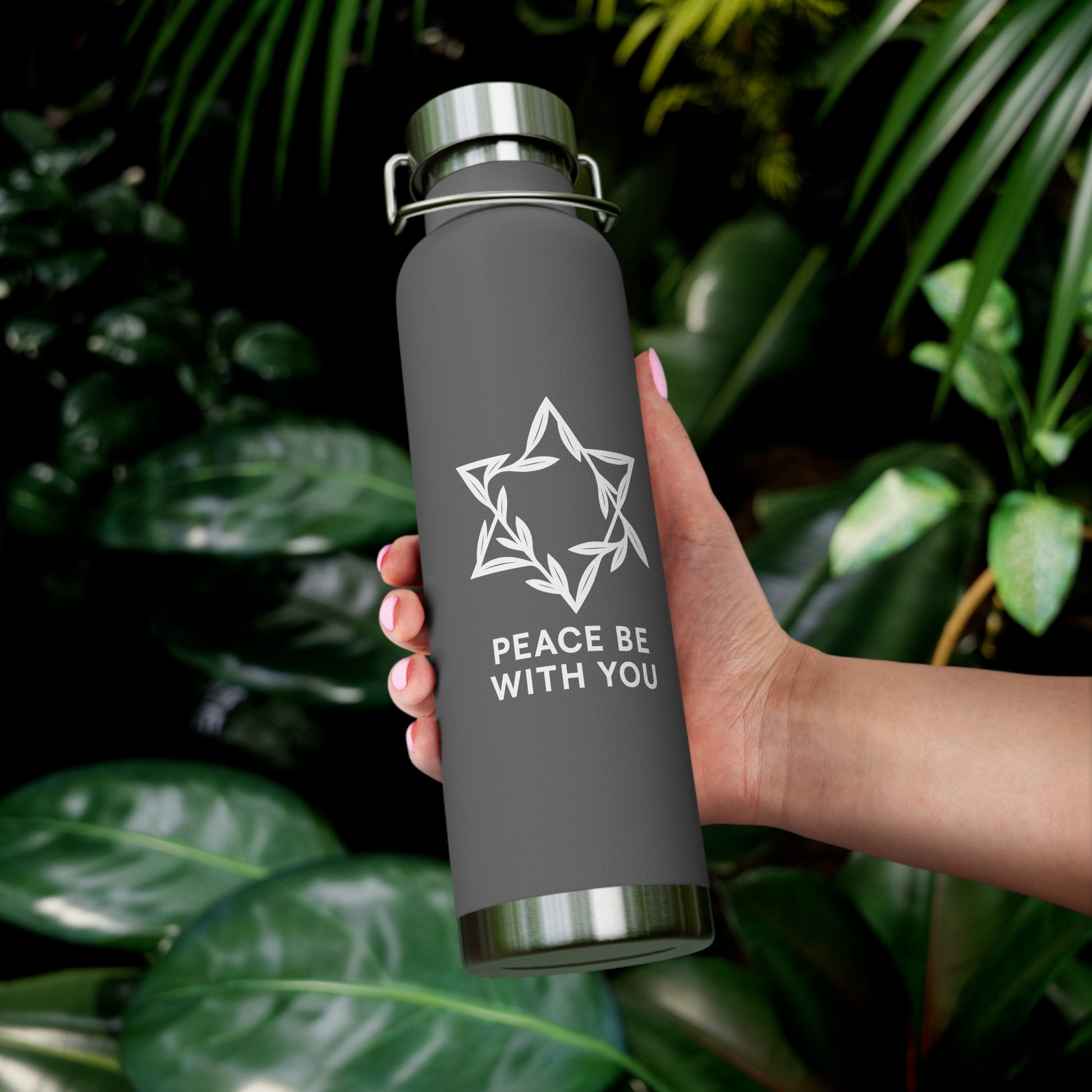 Peacewoven Star Copper Vacuum Insulated Bottle, 22oz - American Zionist