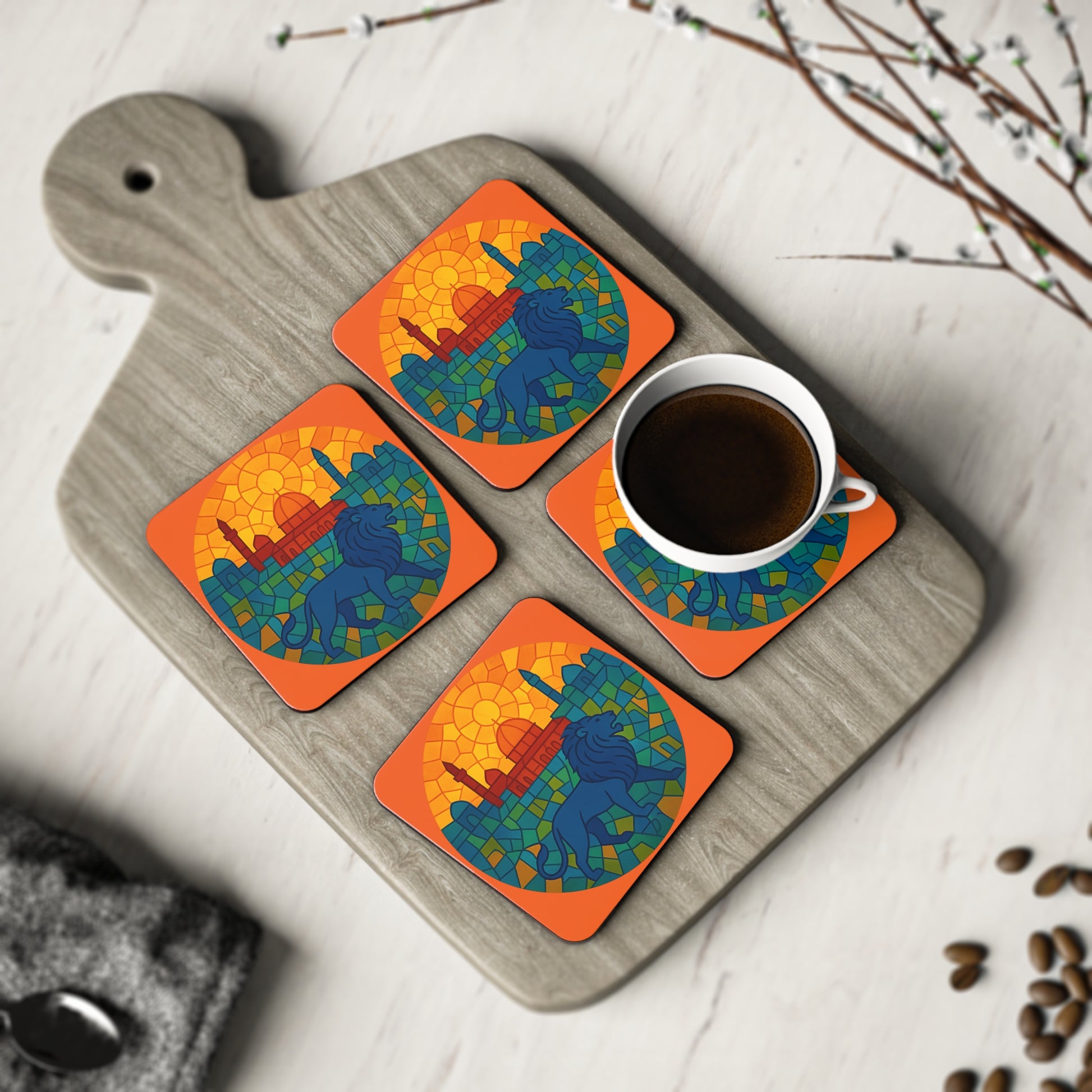 Guardian Of The City Coasters - American Zionist