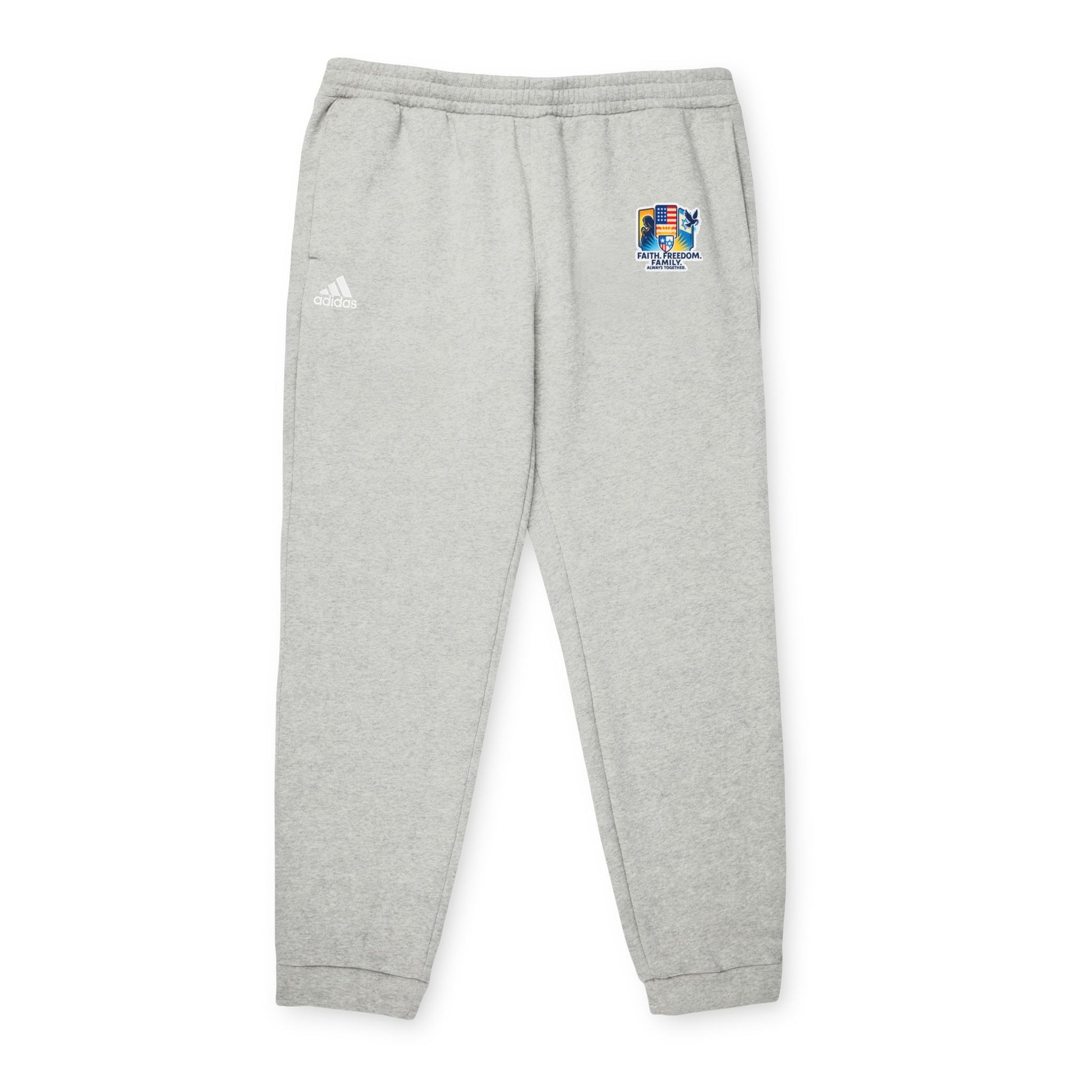 Faith Freedom Family adidas Unisex Fleece Joggers - American Zionist