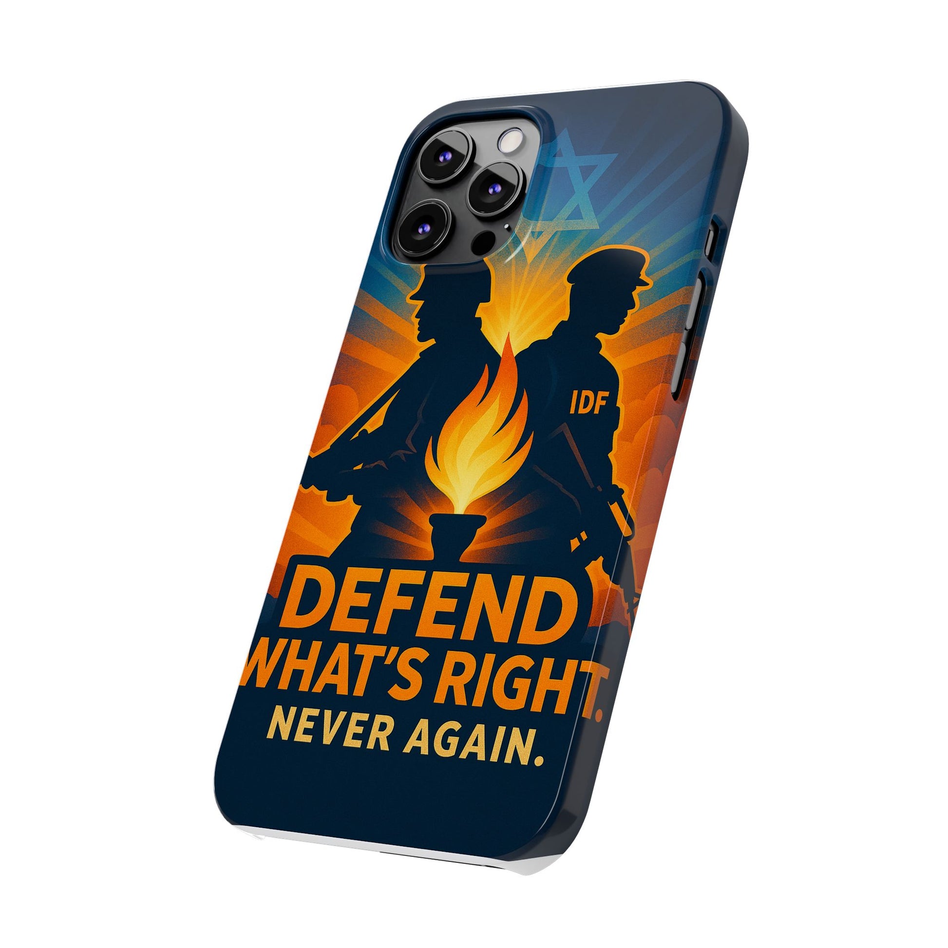 Defend What's Right Slim Phone Cases - American Zionist