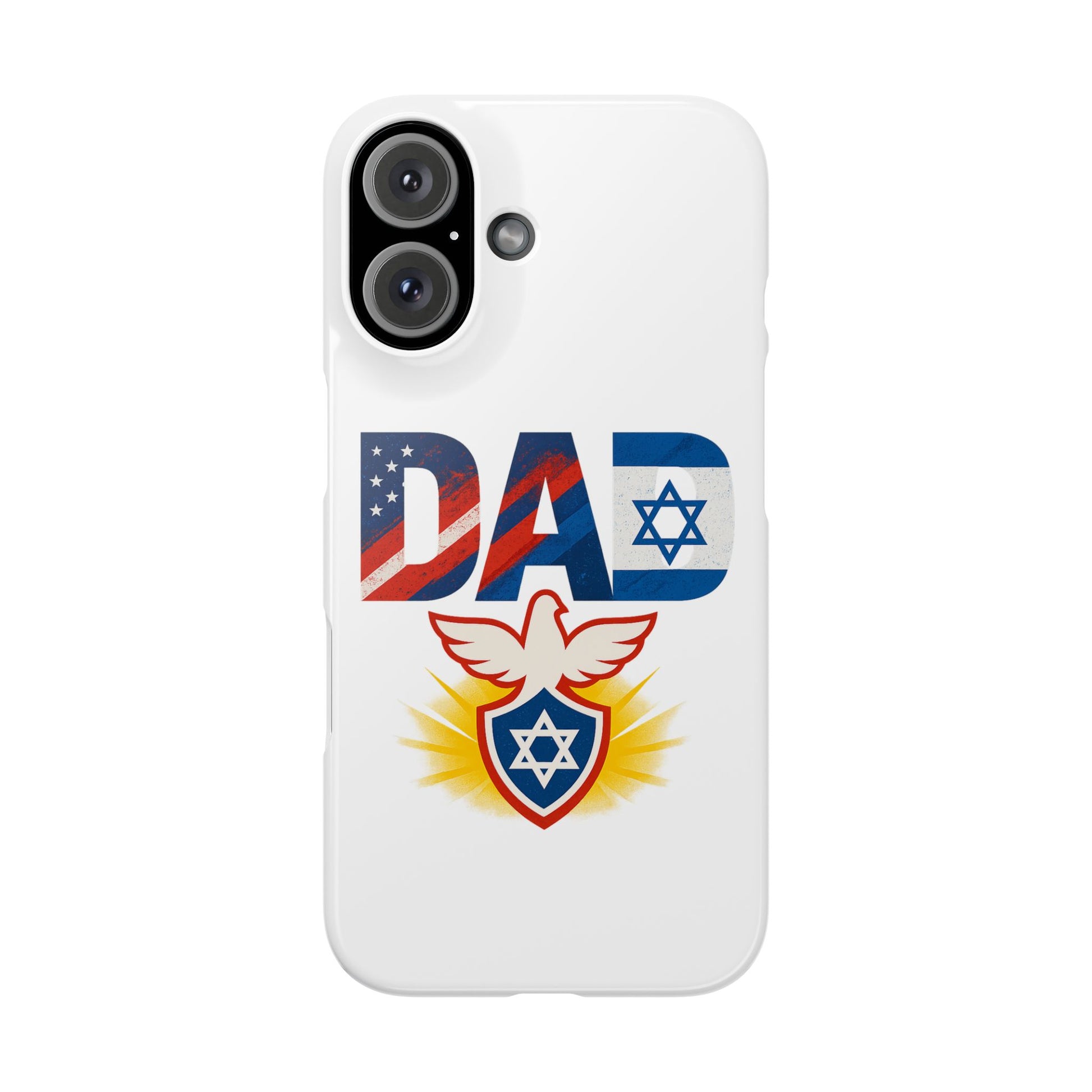 Patriotic Dad Slim Phone Cases - American Zionist
