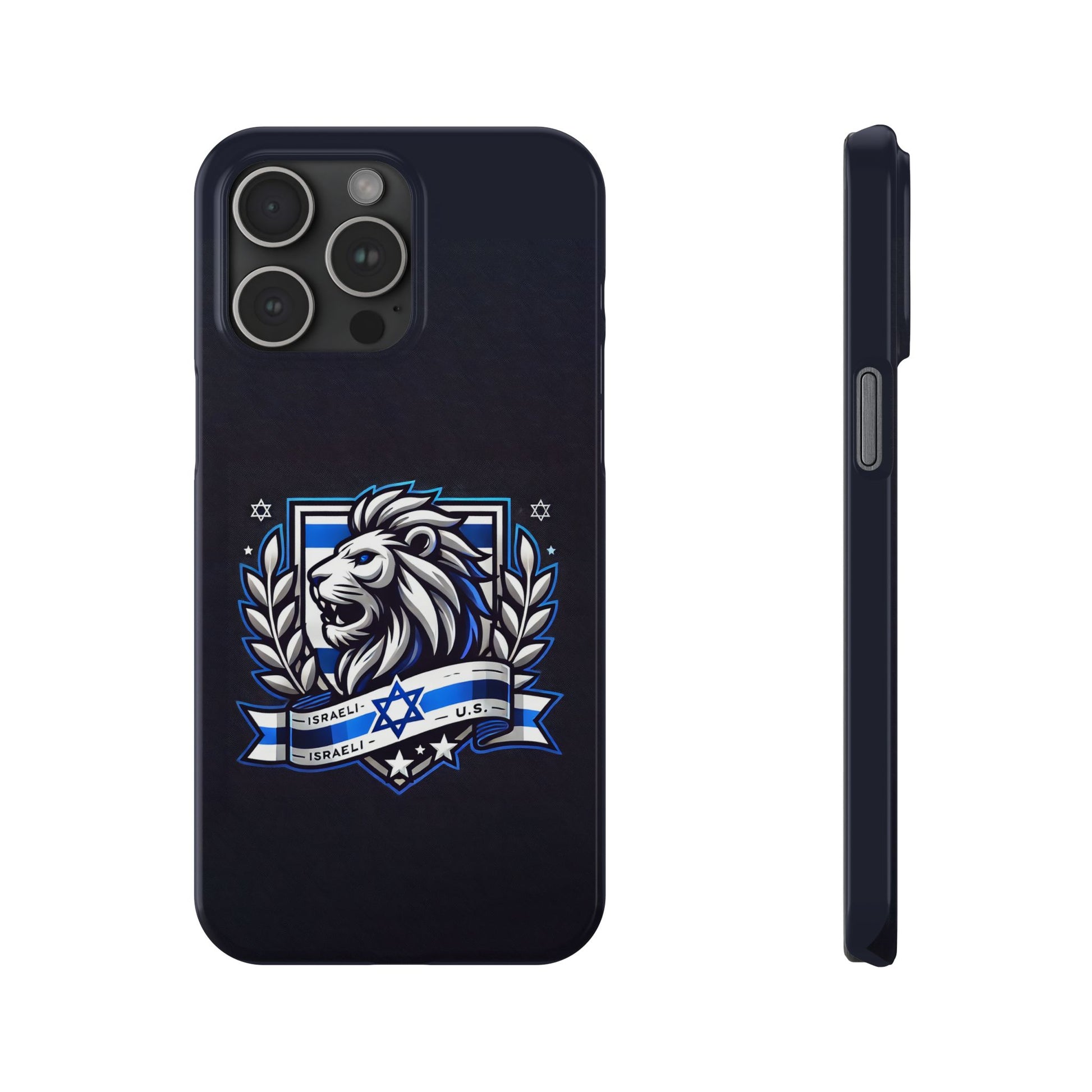 Lion of Judah Crest Slim Phone Cases - American Zionist