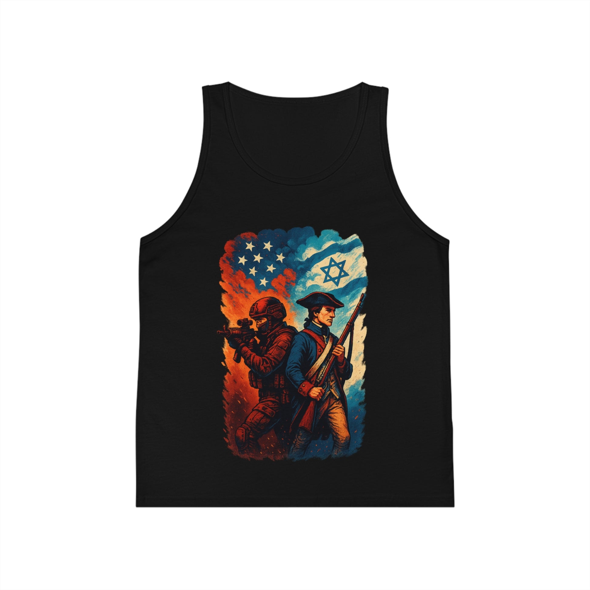 Defenders Across Generations Kid's Jersey Tank Top - American Zionist