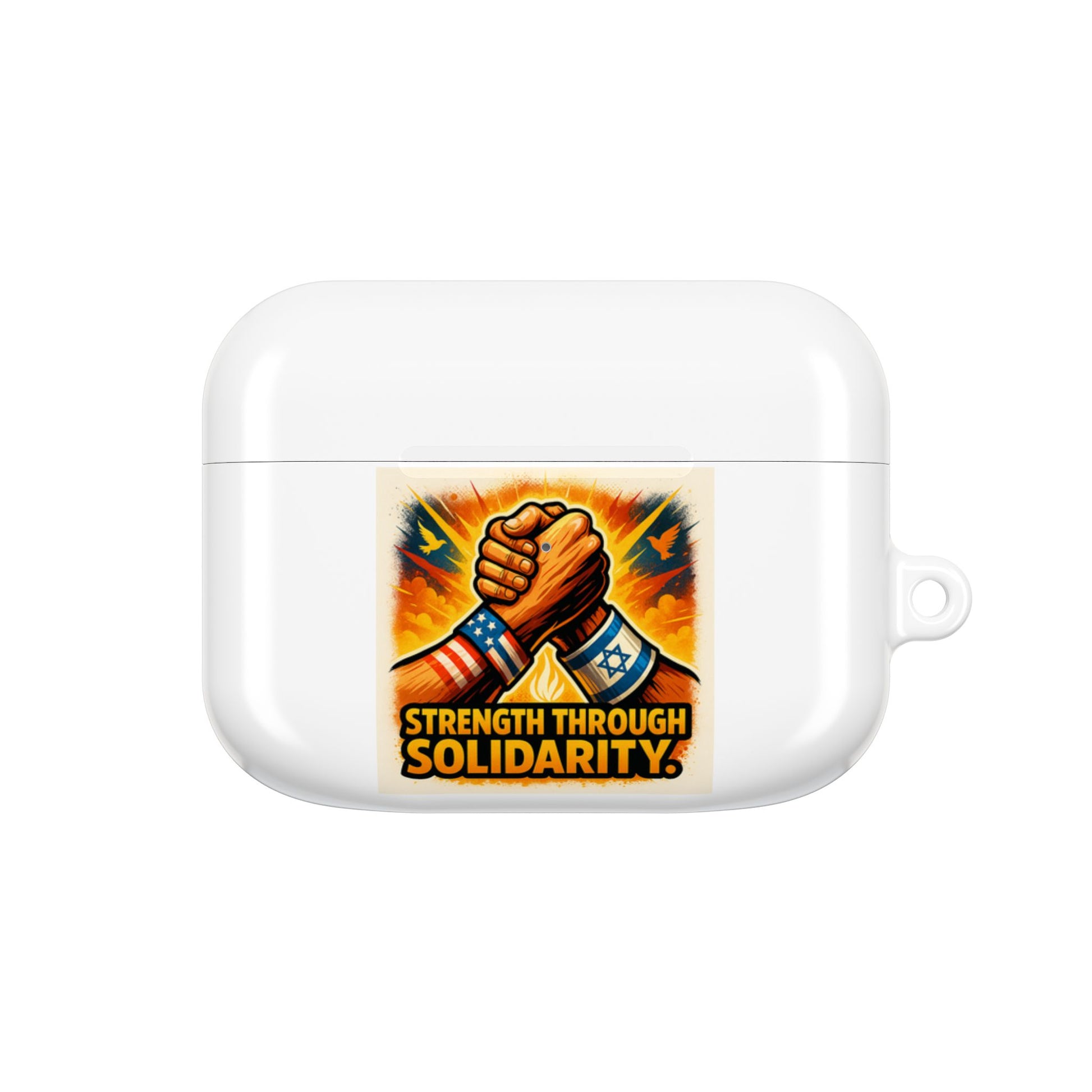 Strength Through Solidarity AirPod Cases - American Zionist