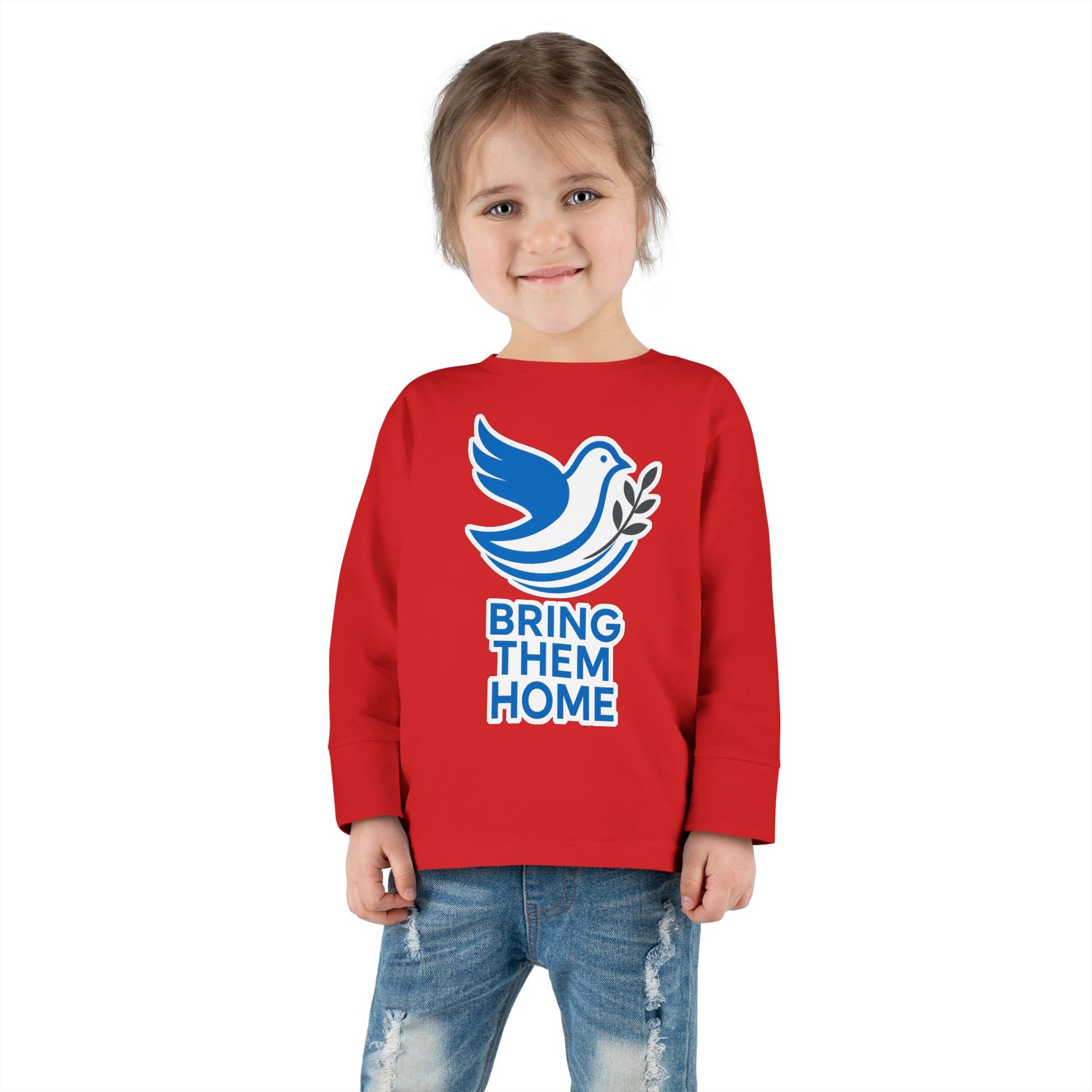 Dove Bring Them Home Toddler Long Sleeve Tee - American Zionist
