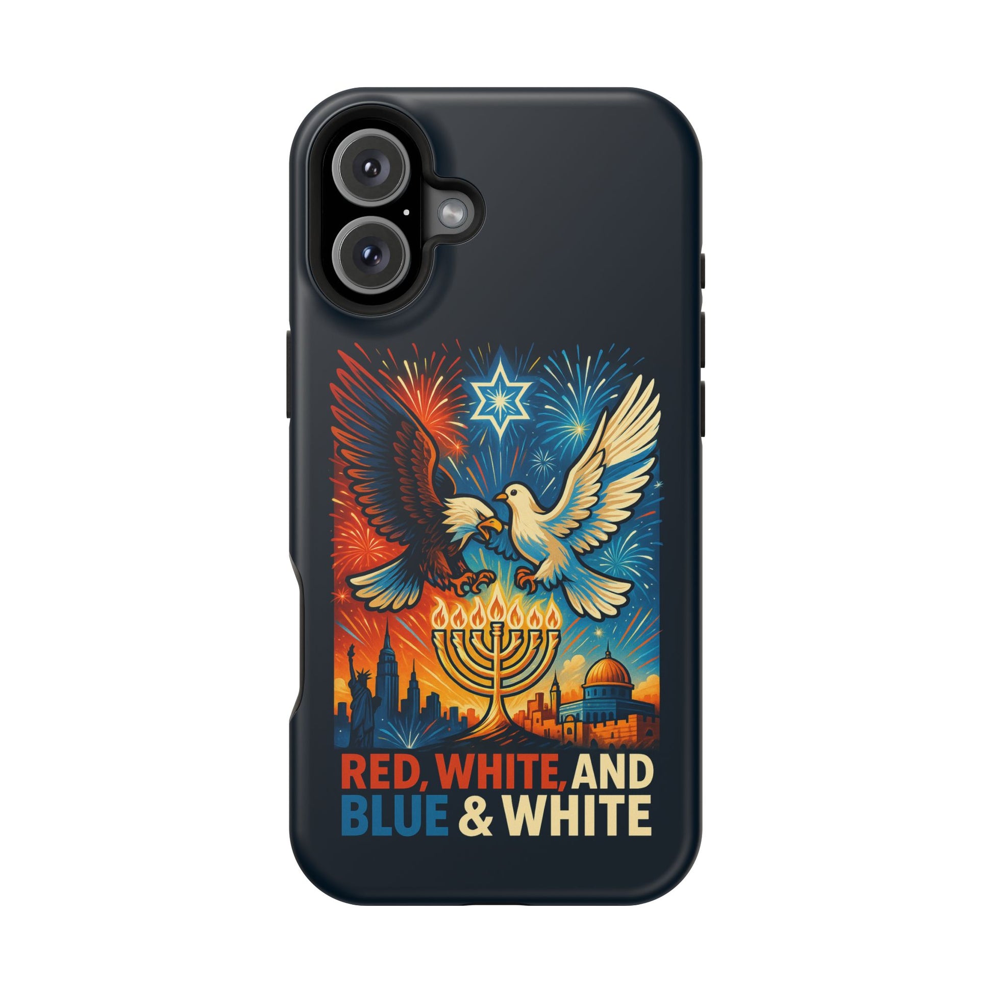 Red White And Blue Magnetic Tough Cases - American Zionist