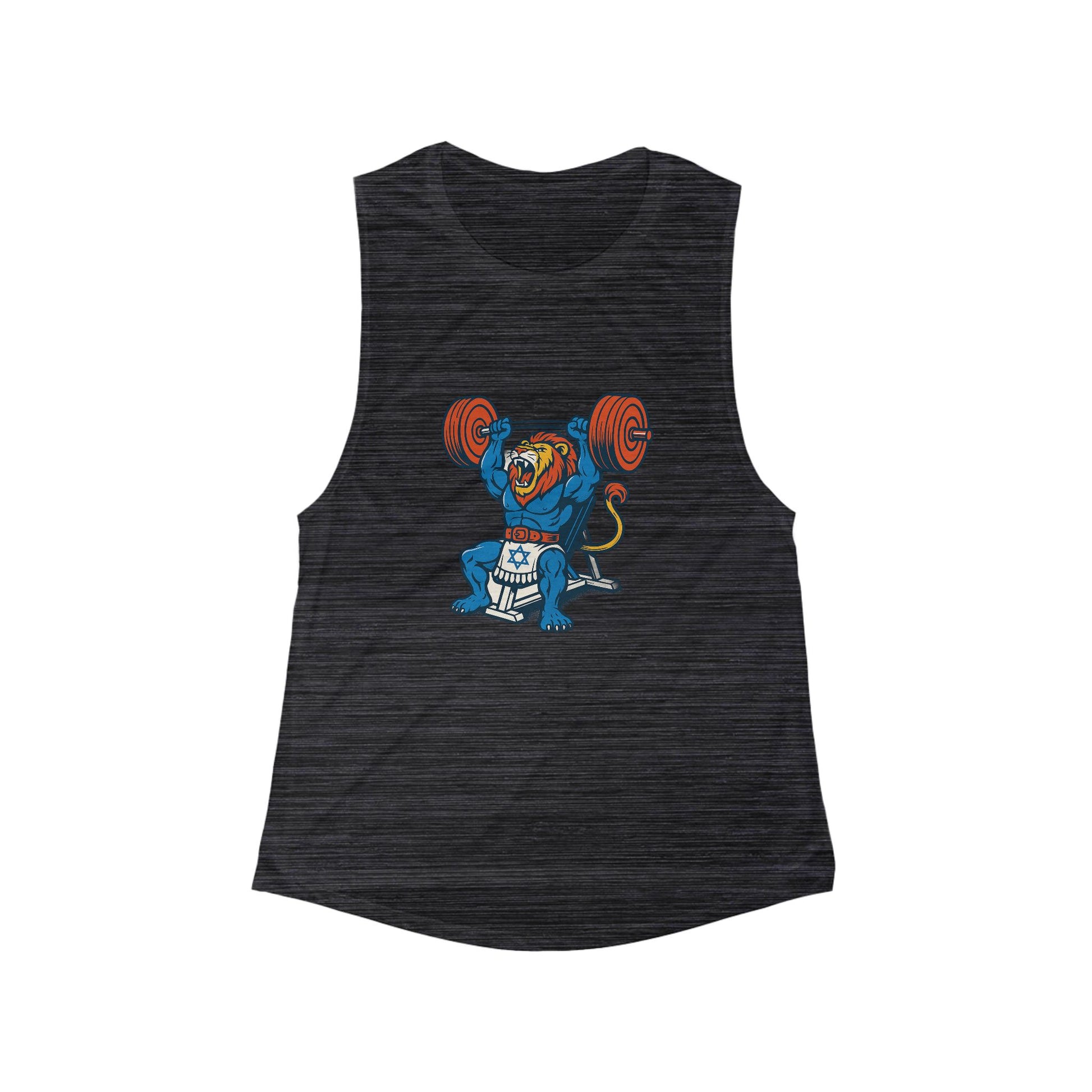 Swole Lion Women's Flowy Scoop Muscle Tank - American Zionist