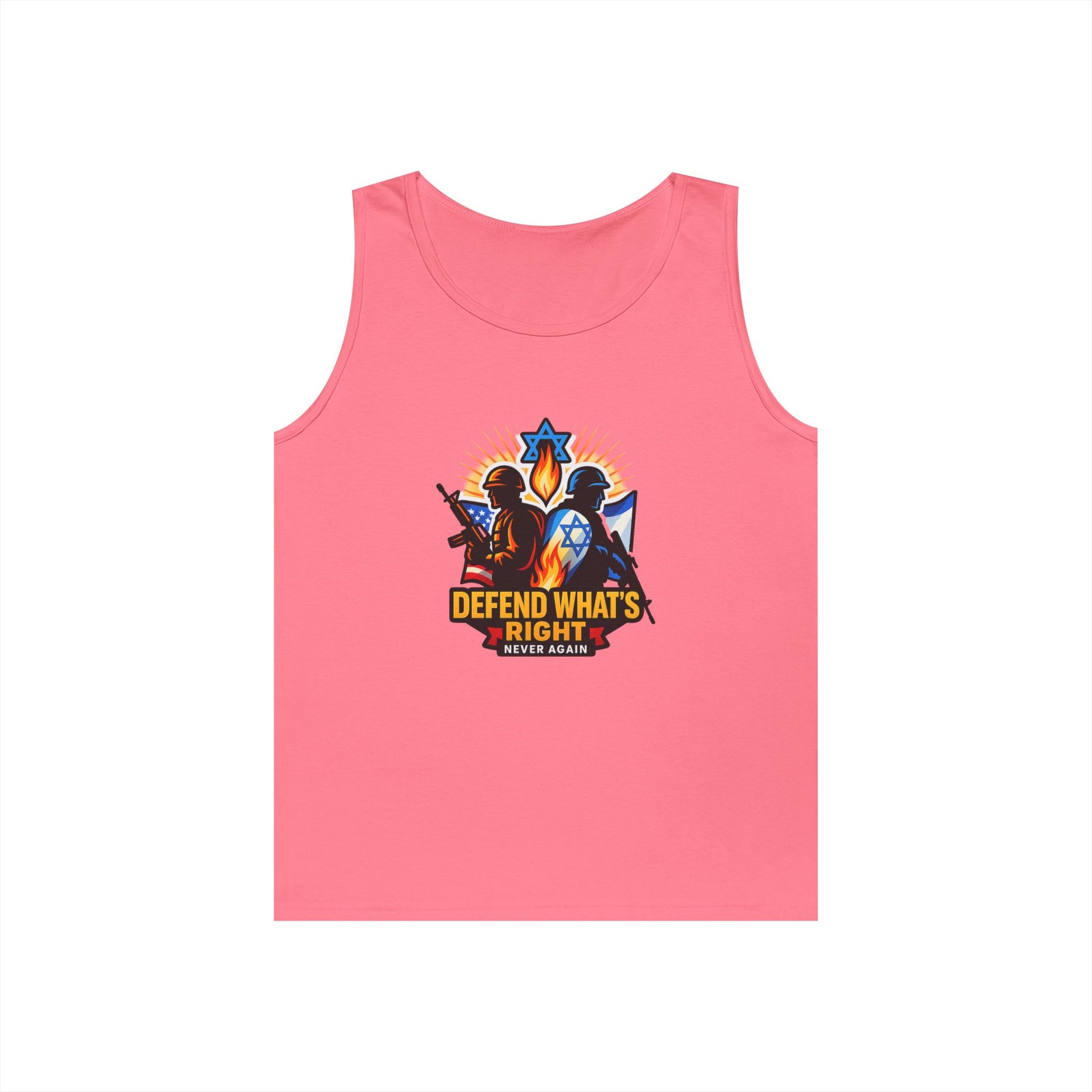 Defend Whats Right Unisex Heavy Cotton Tank Top - American Zionist