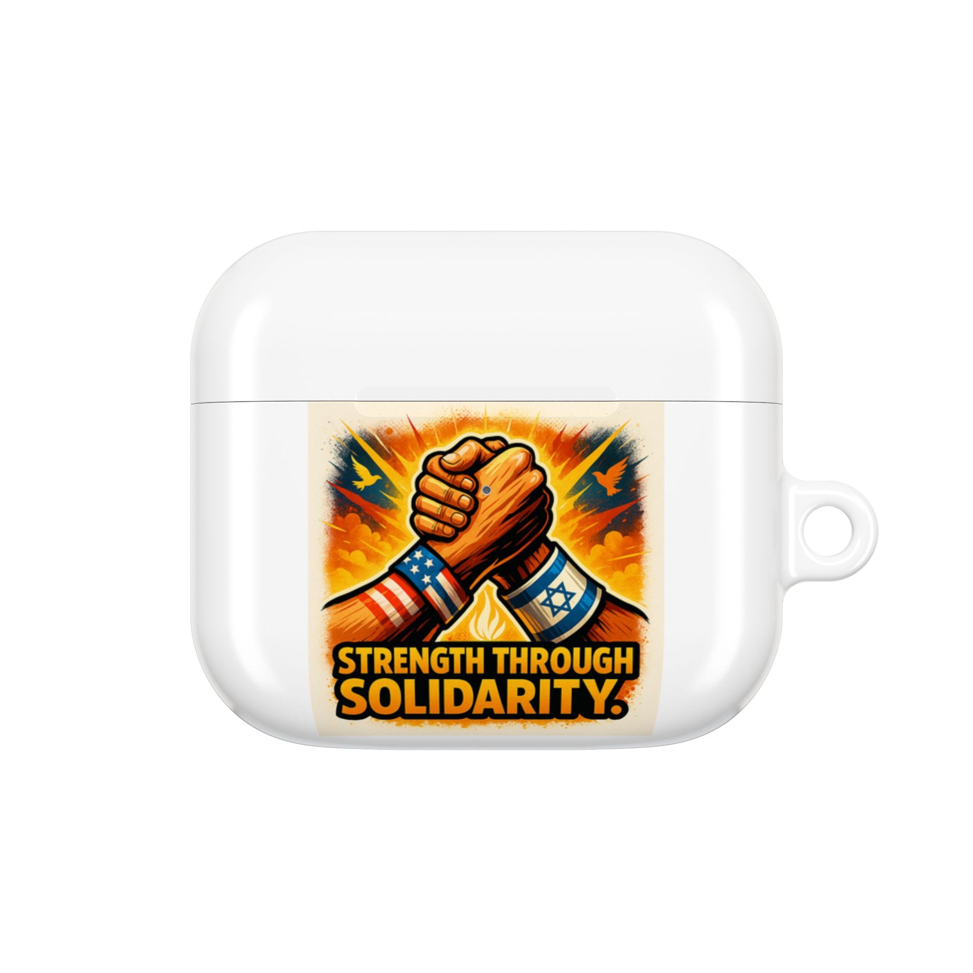 Strength Through Solidarity AirPod Cases - American Zionist