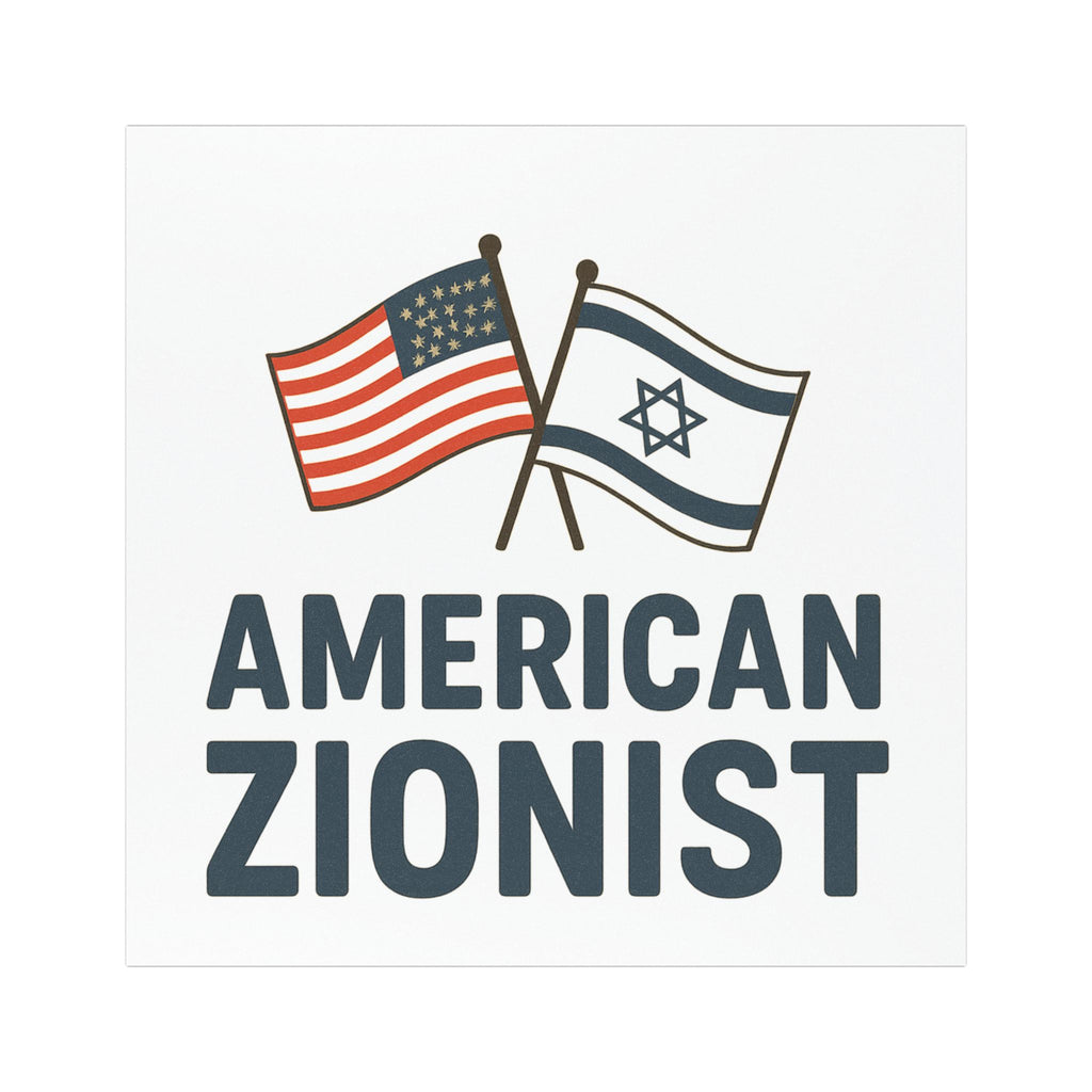 American Zionist: Two Flags Car Magnets - American Zionist