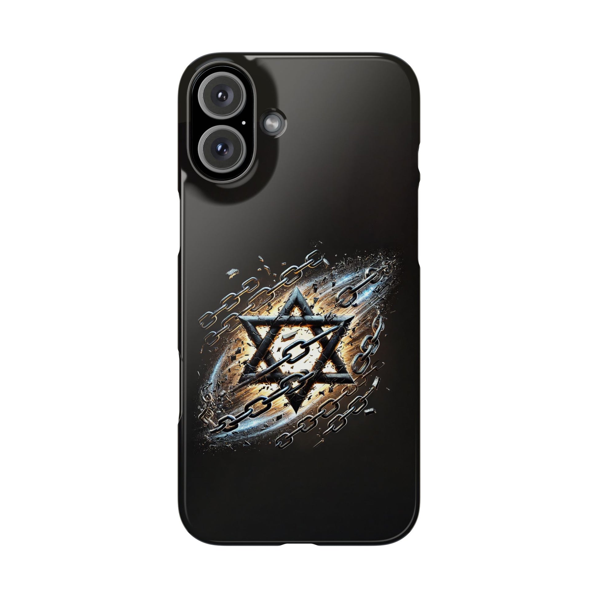 Galaxy Star of David Slim Phone Cases - American Zionist