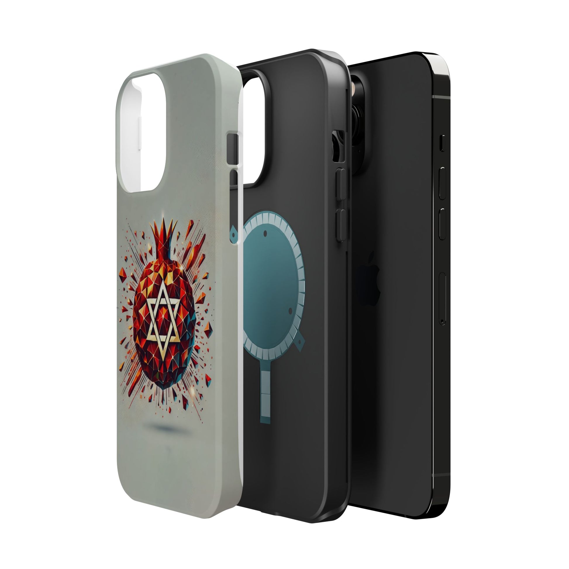 Pomegranate Star of David Magnetic Tough Cases - American Zionist
