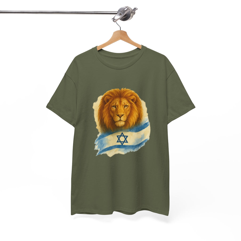 Lion Of Israel Unisex Heavy Cotton Tee - American Zionist