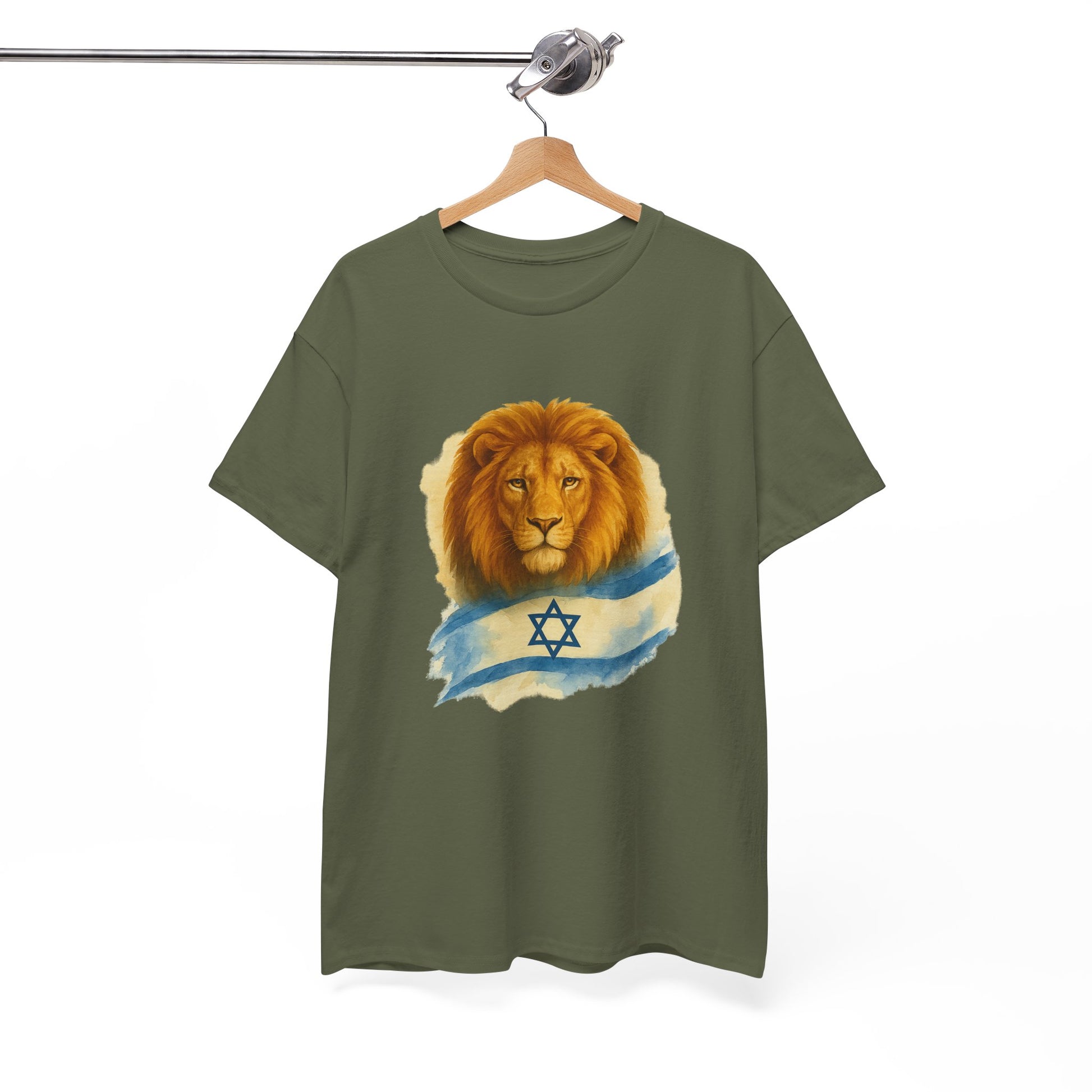 Lion Of Israel Unisex Heavy Cotton Tee - American Zionist
